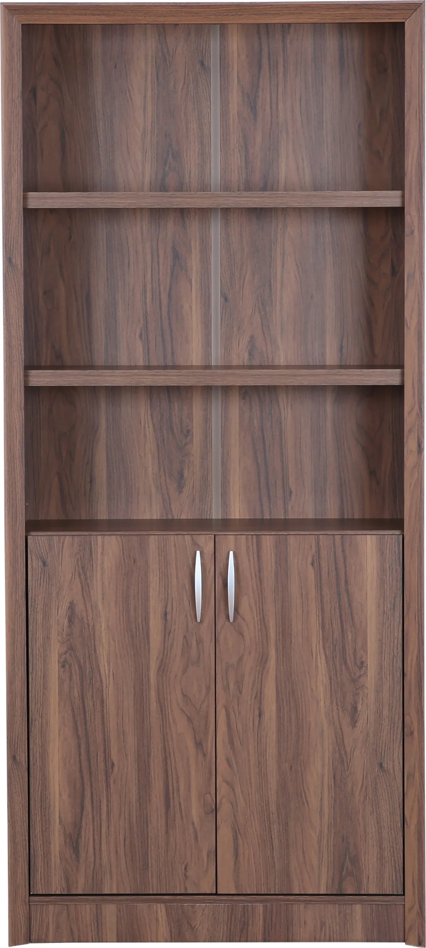 Stark Engineered Wood Open Book Case in Walnut Colour - HomeTown