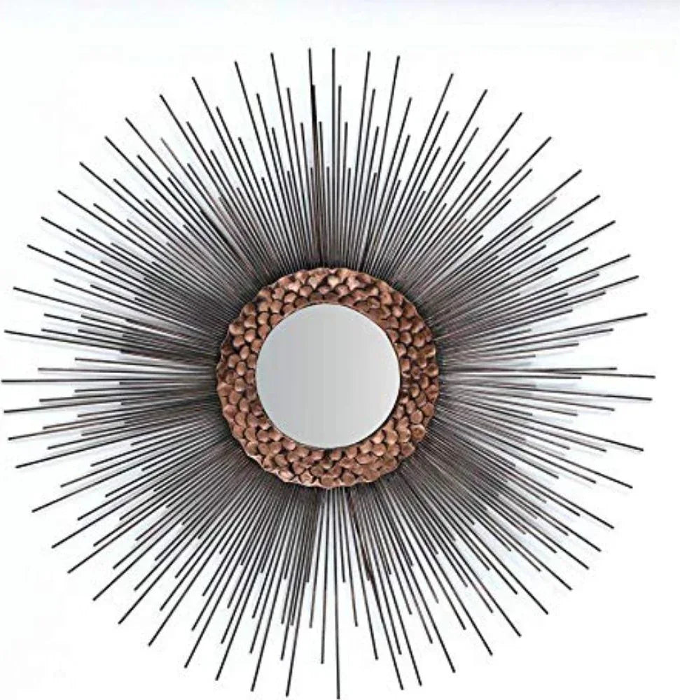 Wall Mirror Metal Moon-Sun Rays By Vedas - HomeTown