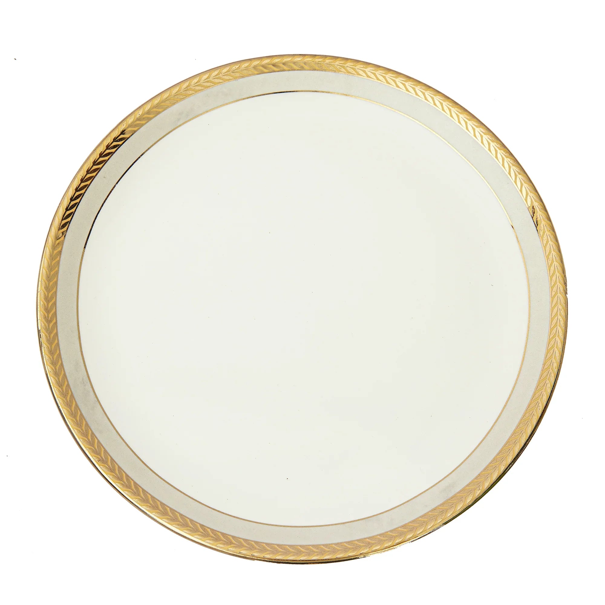 Amour Diana Bone China Dinner Plate 27Cm in White Colour