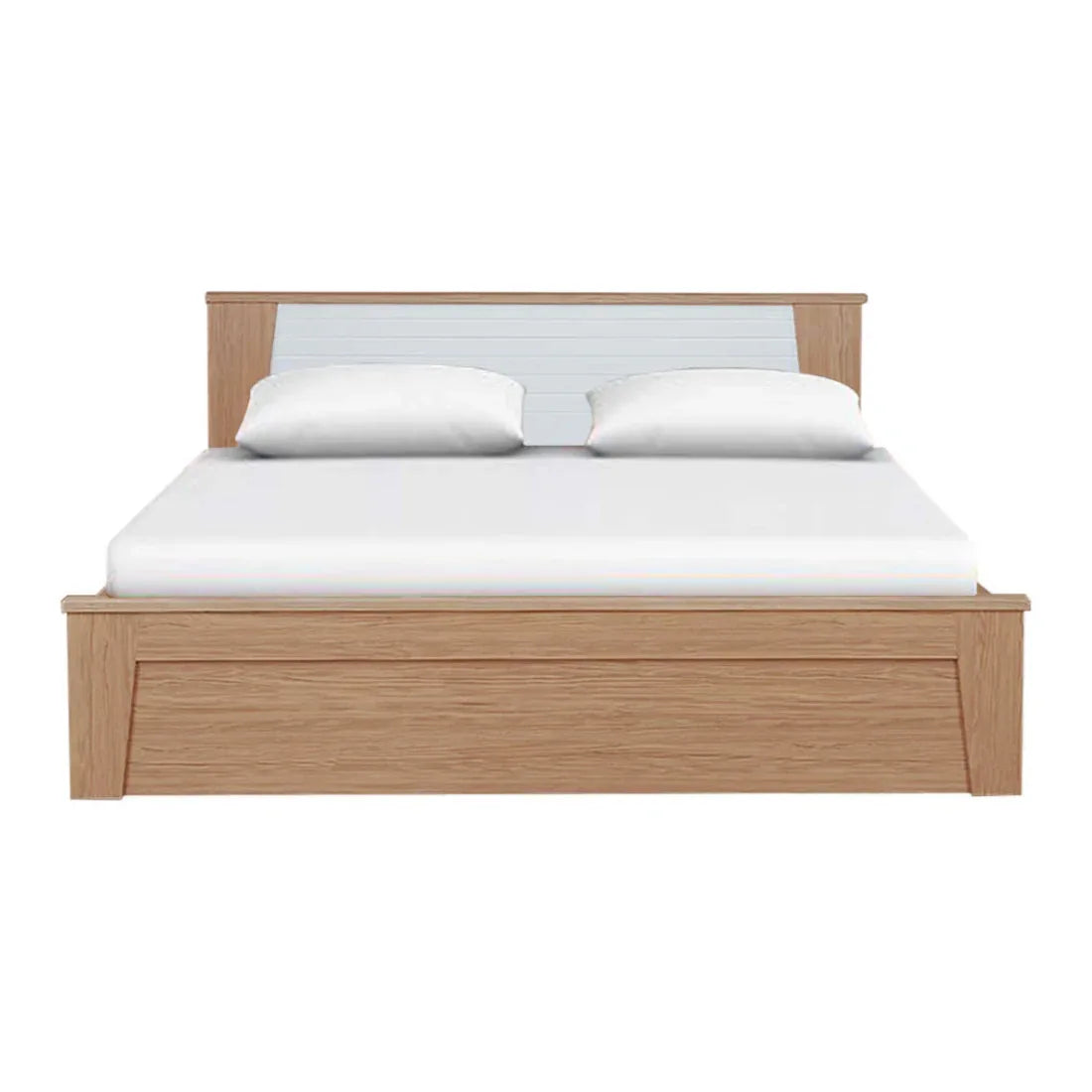 Ambra King Bed with Hydraulic Storage in Oak Colour - HomeTown
