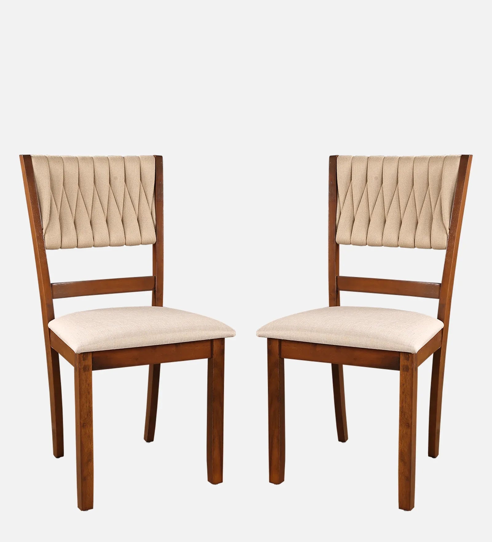 Quest Rubberwood Dining Chair Set of 2 in Walnut Colour - HomeTown