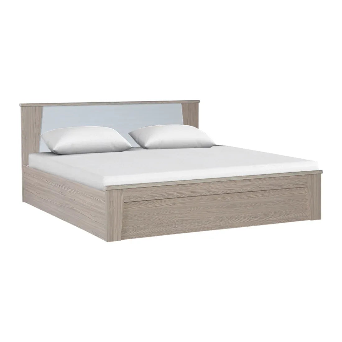 Ambra King Bed with Box storage in Oak Colour - HomeTown