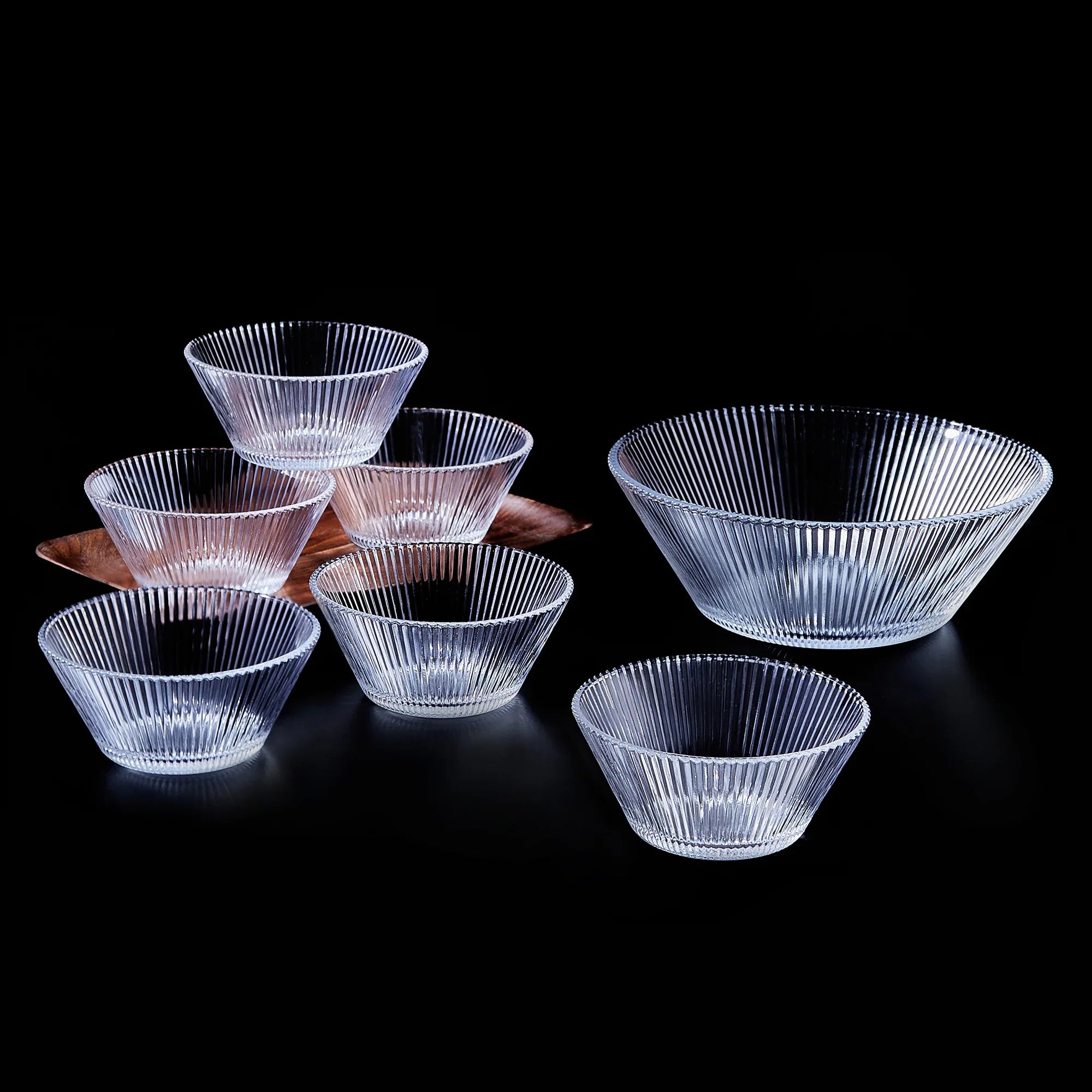 Sapphire Pudding Bowl Set of 7 in Transparent Colour - HomeTown