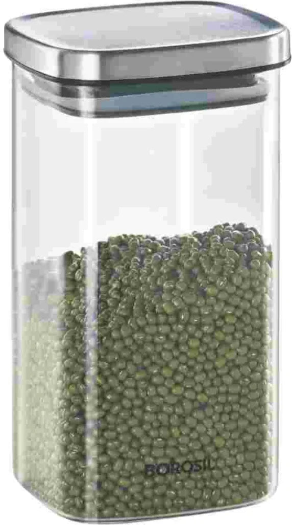 Borosil Classic Square Jar 1400 Ml dimensions