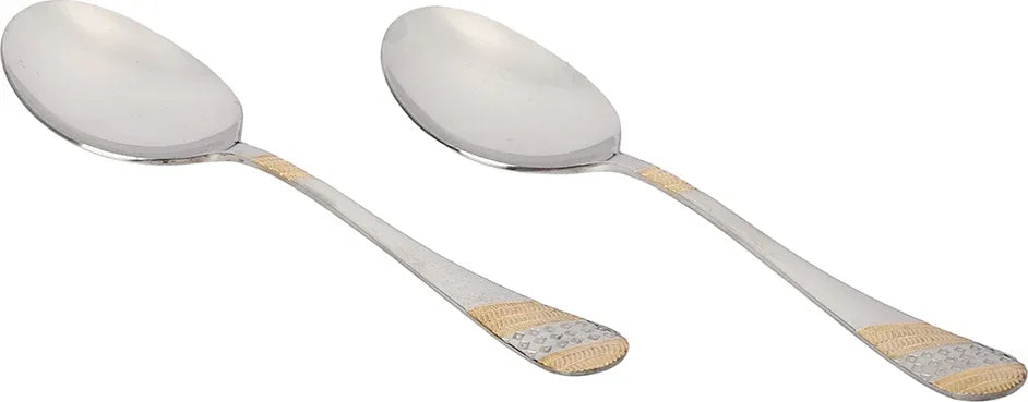 Fns Imperio Steel Serving Spoon Set 2 Pc in Multi Colour - HomeTown