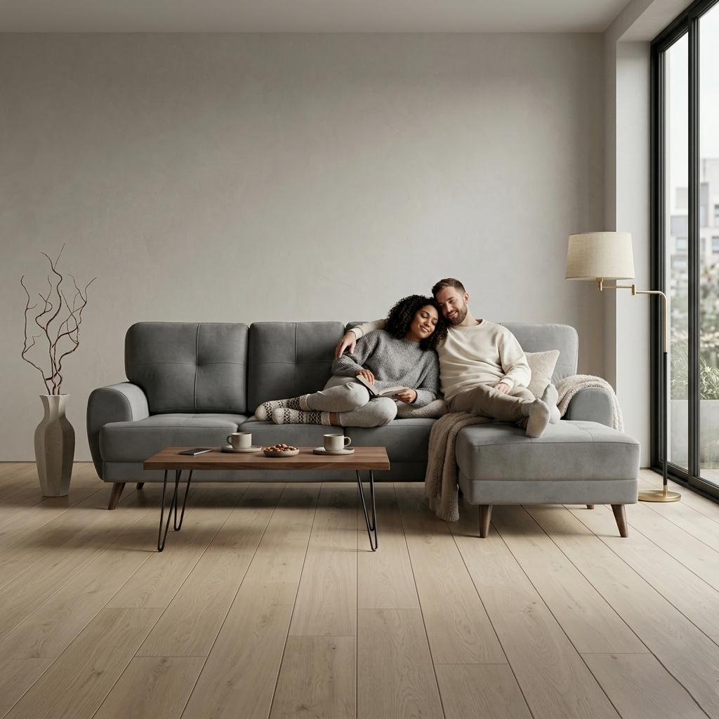 RIGA LYRA FAB LOUNGER LARGE D GREY LH