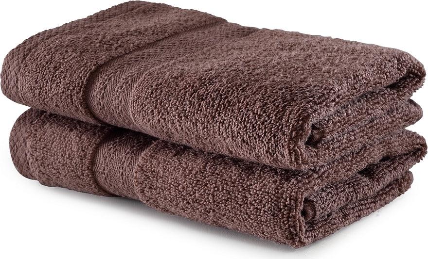 Paradiso Cotton Set Of 2 Hand Towel 40X60 Cm 500 Gsm in Chocolate Colour - HomeTown