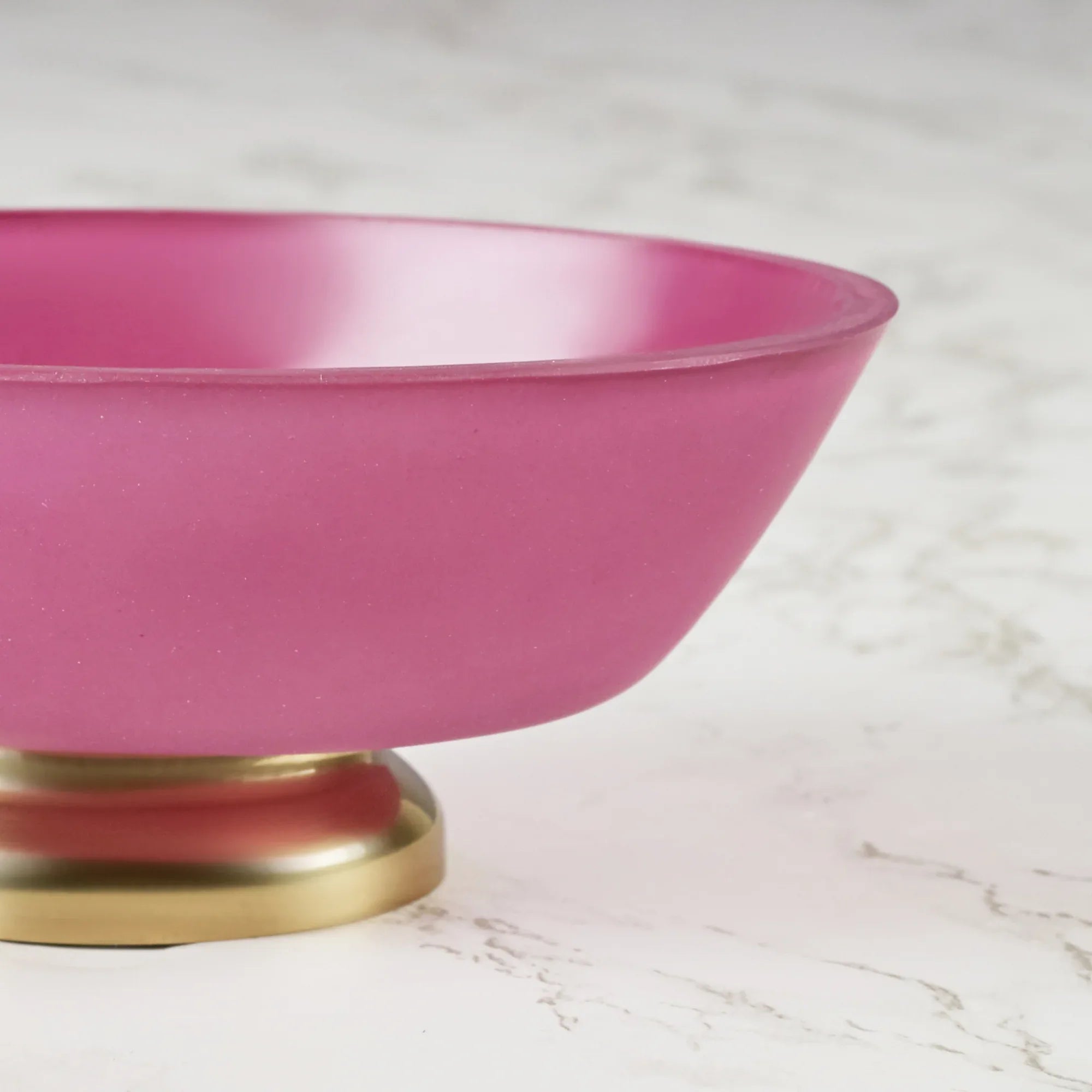 Emilia Glass Frosted Colored Soap Dish in Plum Colour - HomeTown