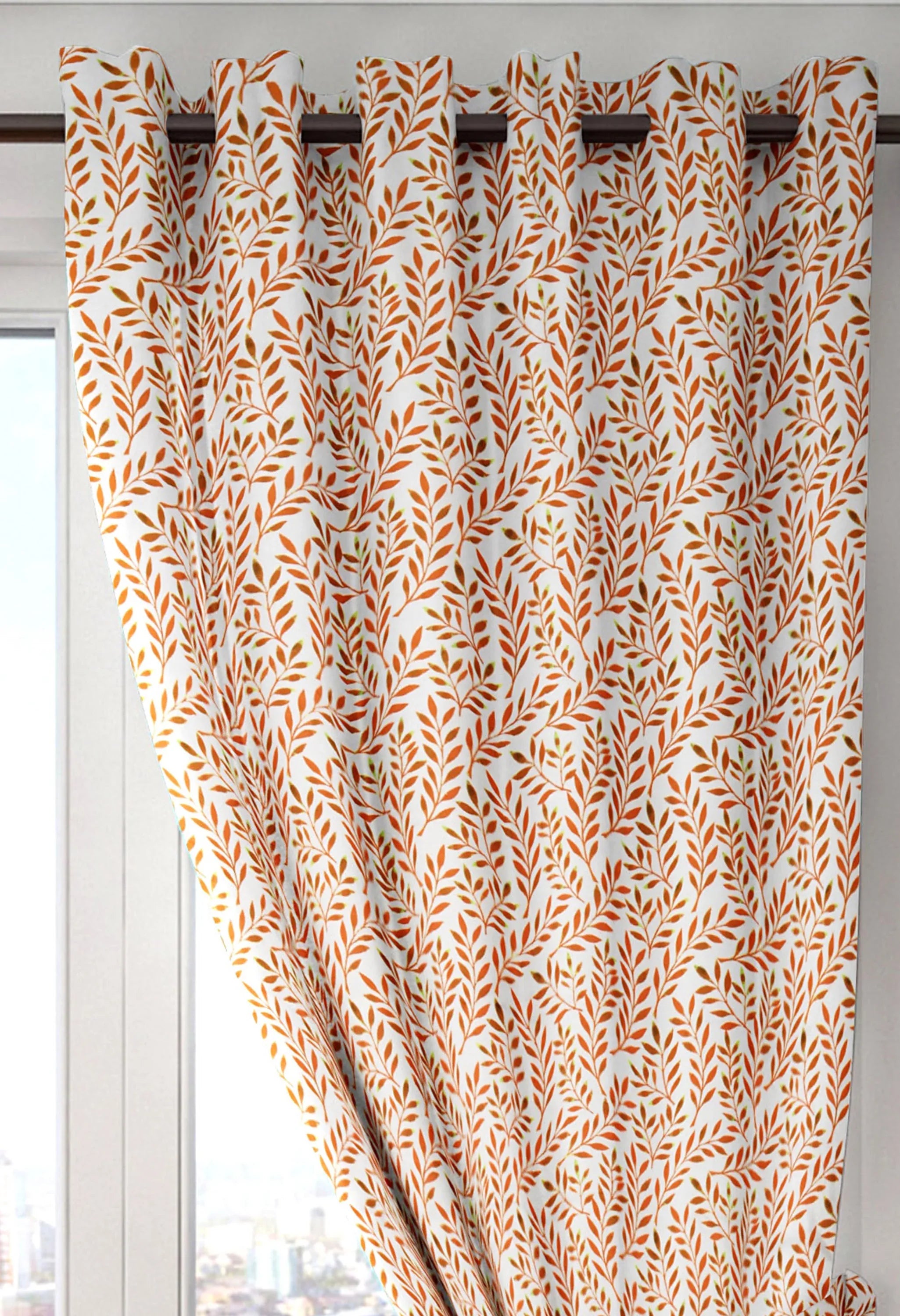 Splendor Blackout Door Curtain 107X229 CM in Pink Colour by Houzzcode - HomeTown