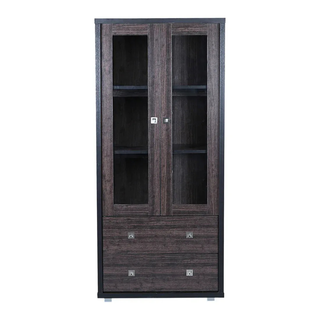 Evergreen Engineered Wood Book Shelf in Wenge Colour - HomeTown