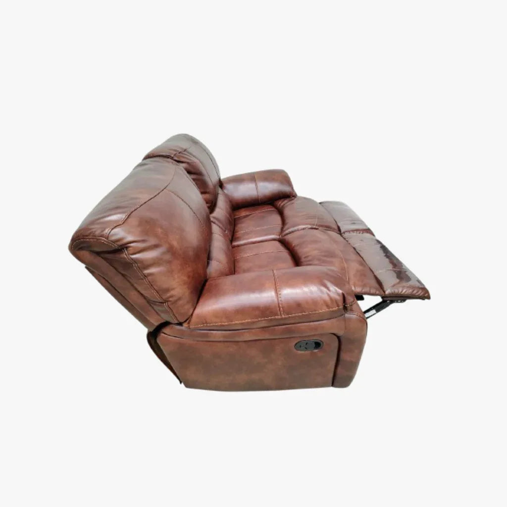 Urbano Leather Fabric 2 Seater Recliner - HomeTown