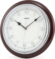 Wooden Wall Clock in Rose Wood Colour by Kaiser - HomeTown