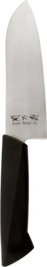 Seki Manju Santoku (S) Black Handle Stainless steel Premium Knife in Black Colour - HomeTown