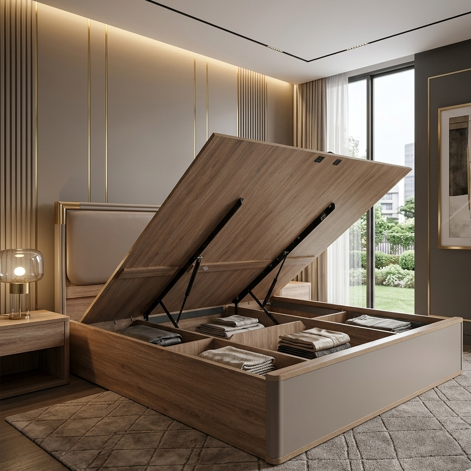 ASA NX KING BED WITH HYDRAULIC STORAGE