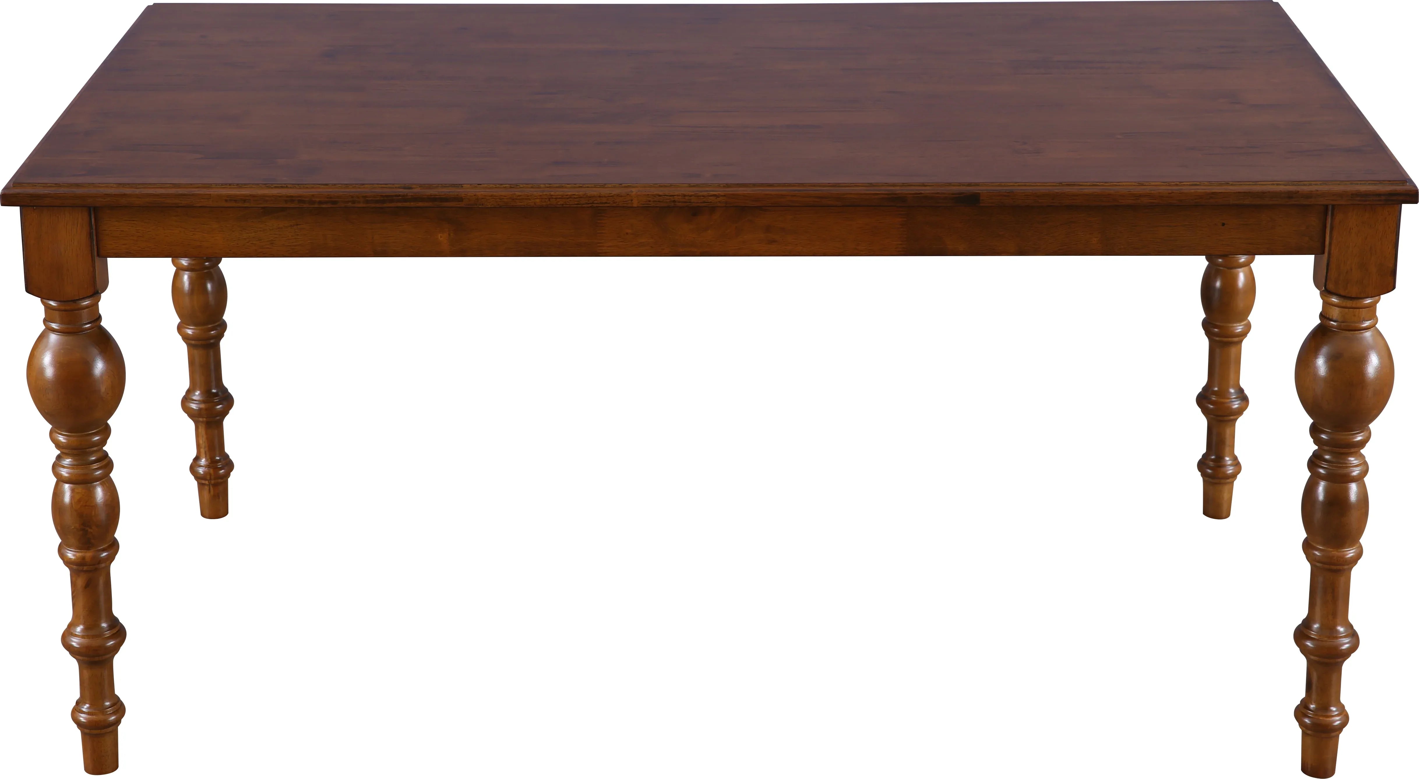 Tobago Solidwood 6 Seater Dining Table in Antique Walnut Colour - HomeTown