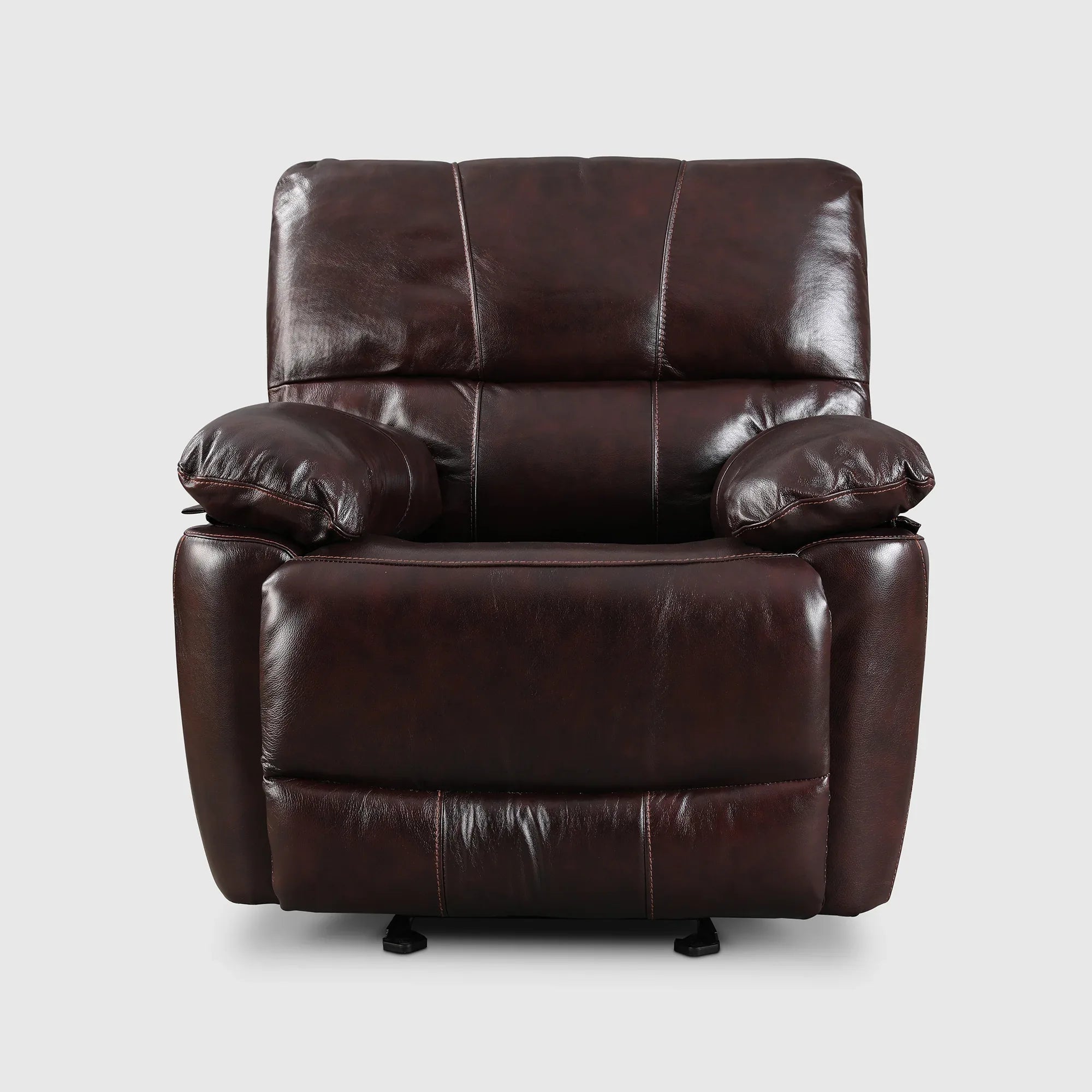 Charles Half Leather Single Seater Recliner - HomeTown