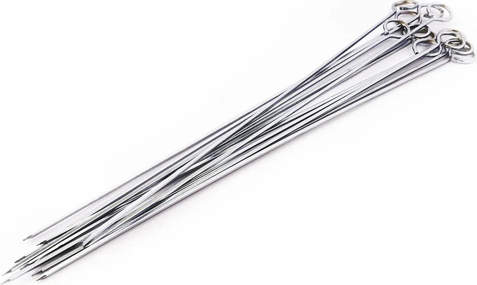 Barbeque Steel Skewers Sticks Small in Silver Colour - HomeTown
