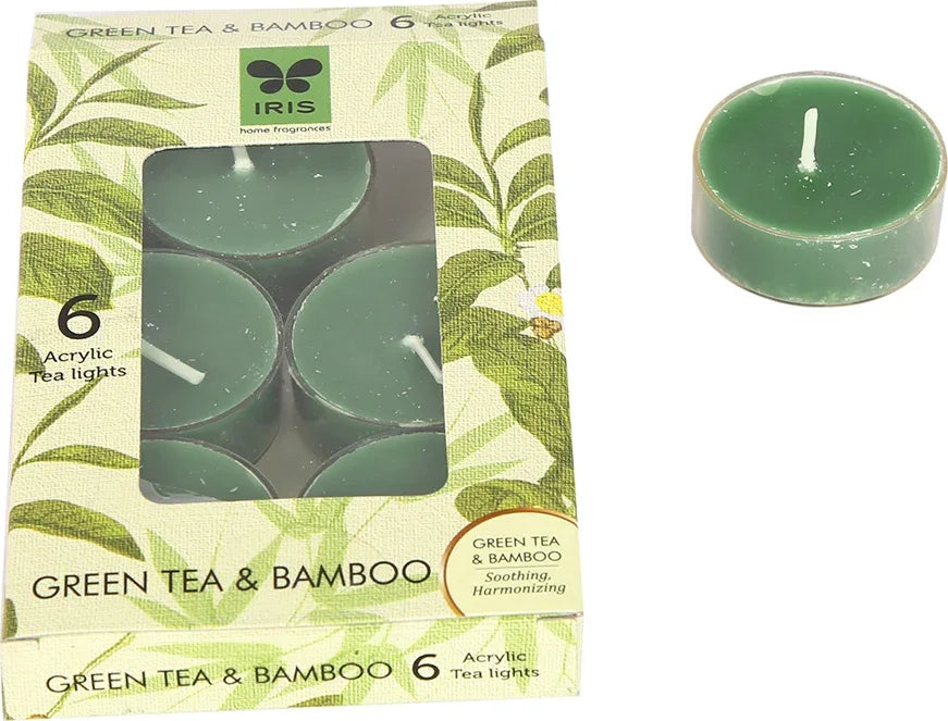 Tealight Candle Tealight in Green Bamboo Colour - HomeTown