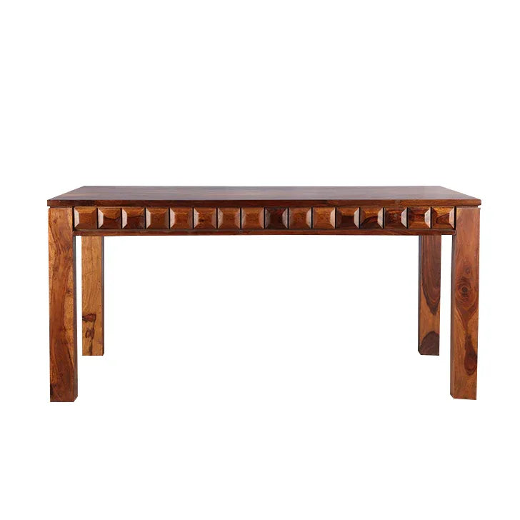 Woodrow Sheesham Wood(Rosewood) 6 Seater Dining Table in Honey Colour - HomeTown