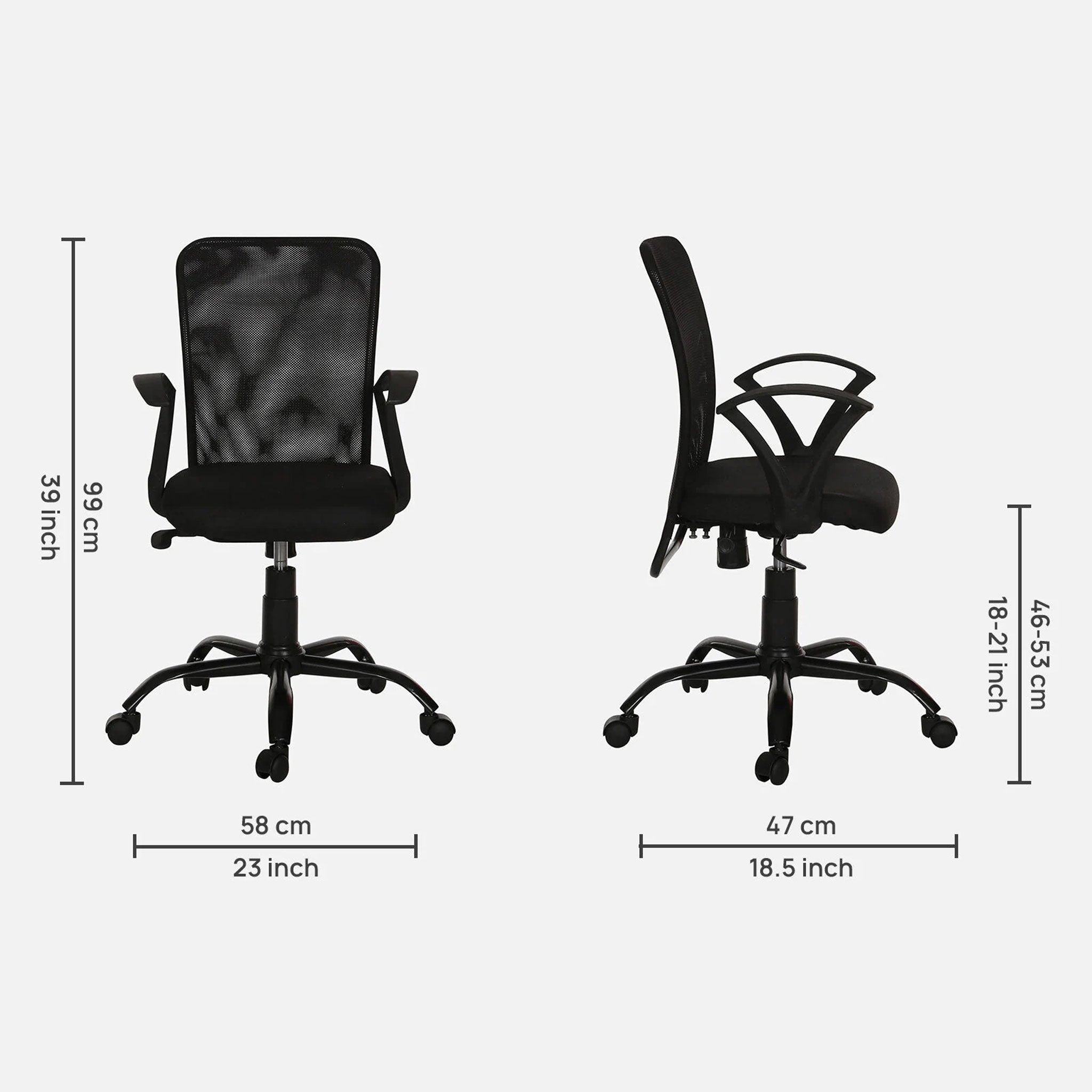 Workflex Office Chair Net Black
