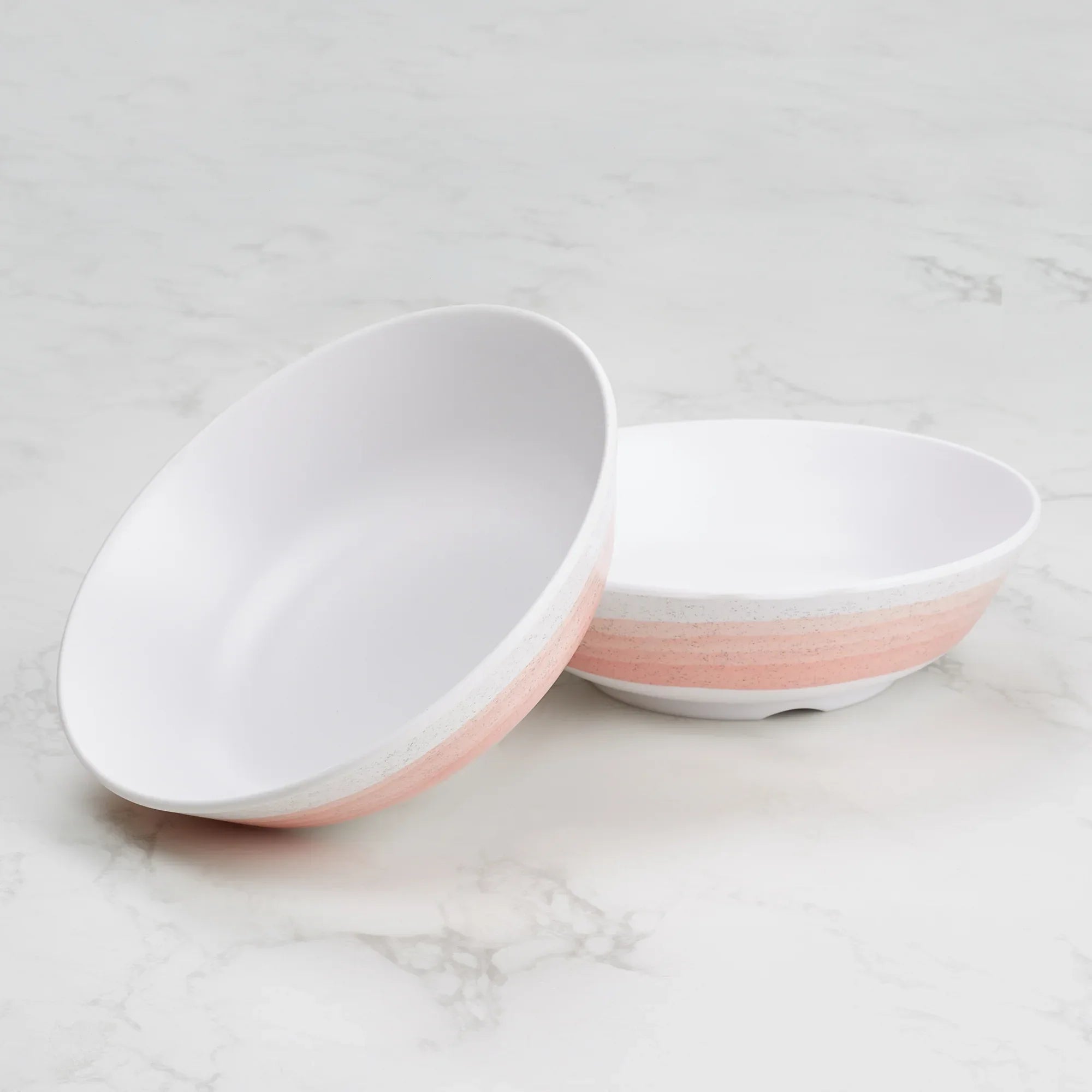 Emilia Melamine Serving Bowl 800 Ml Set of 2 in Pink Colour - HomeTown