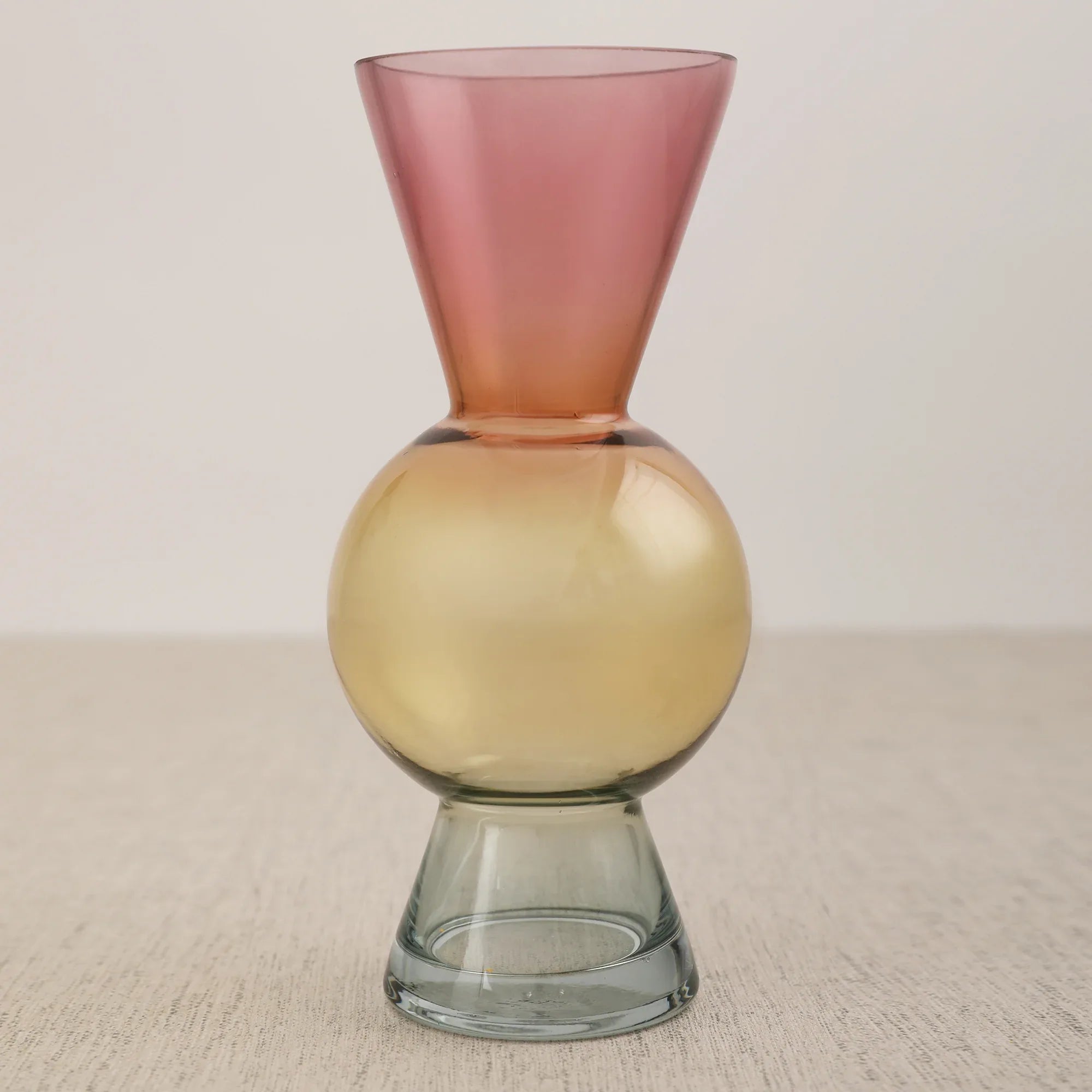 Monique Pop Glass Vase 20Cm in Multi Colour - HomeTown