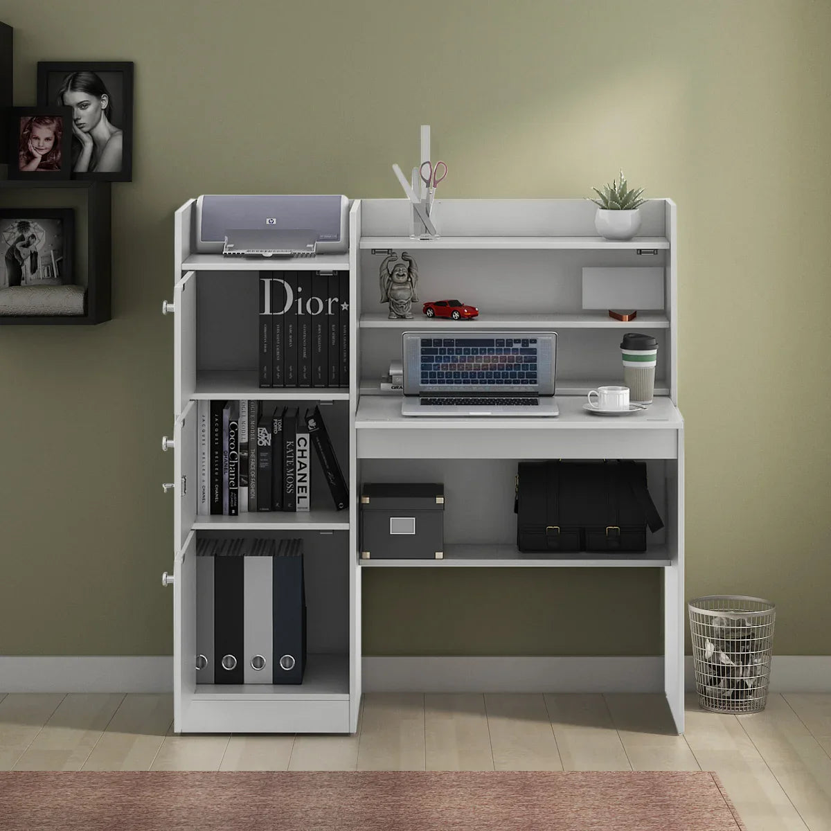 Venus Study Table in White Colour - HomeTown