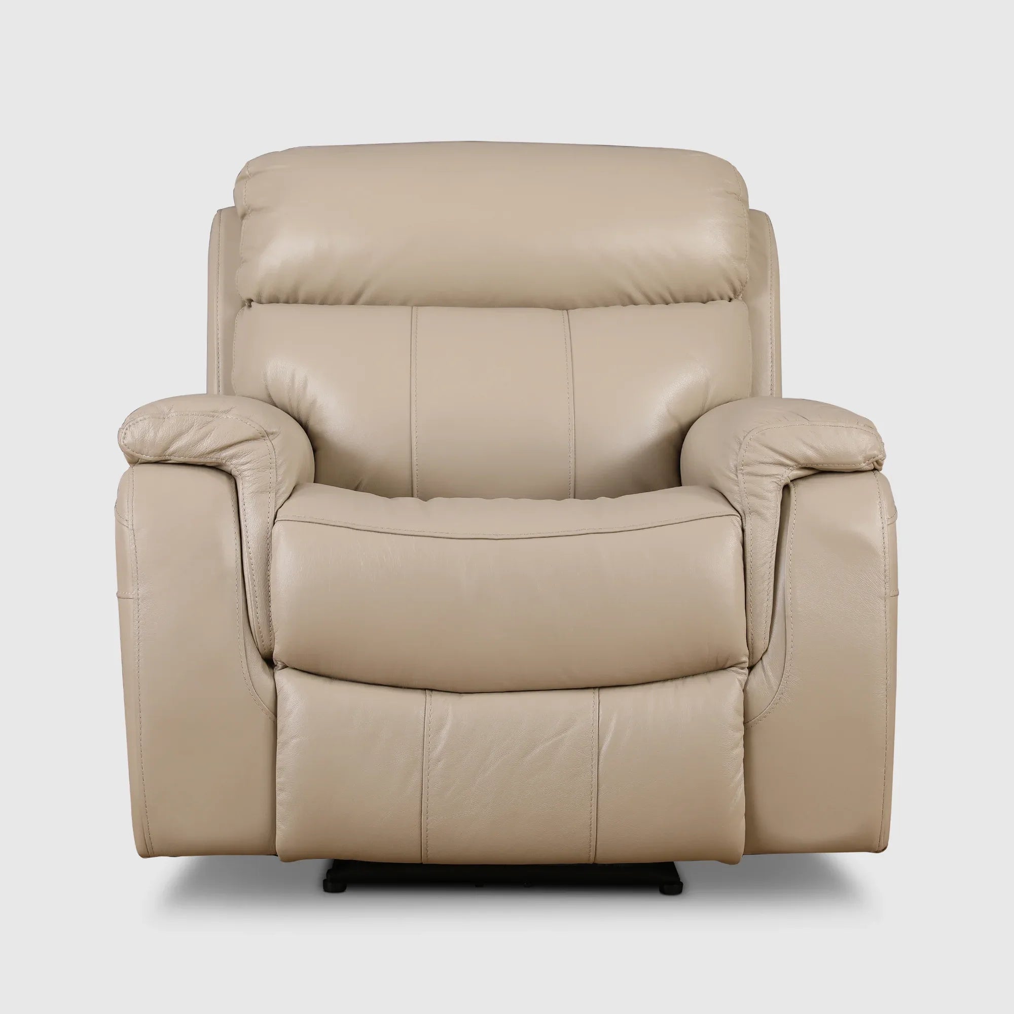 Plush Leather Electric Recliner