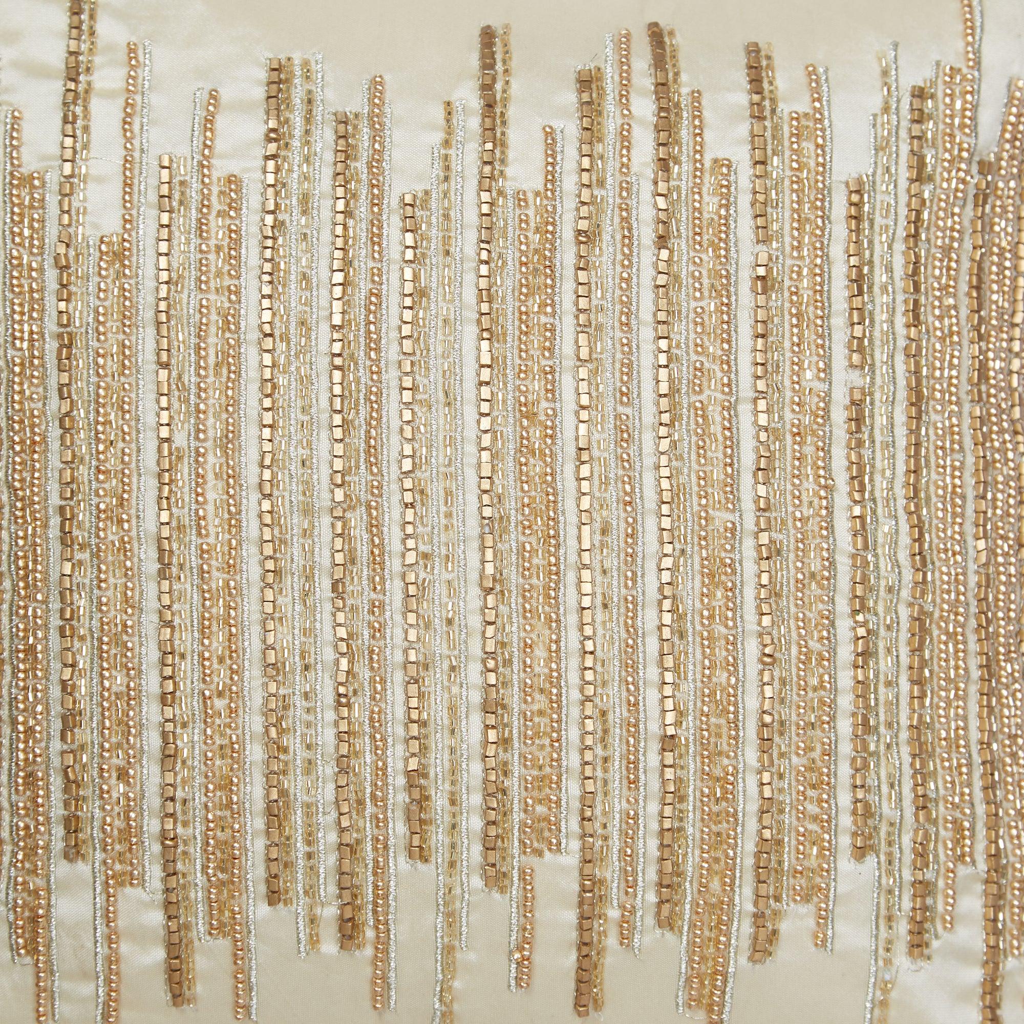 Modern Chic Polyester Cushion Cover 30x30 cm in Beige Colour - HomeTown