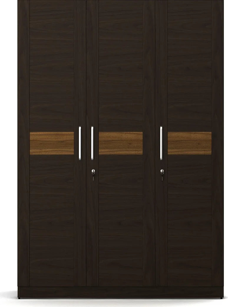 Magnum Three Door Wardrobe in Colour Urban Walnut - HomeTown