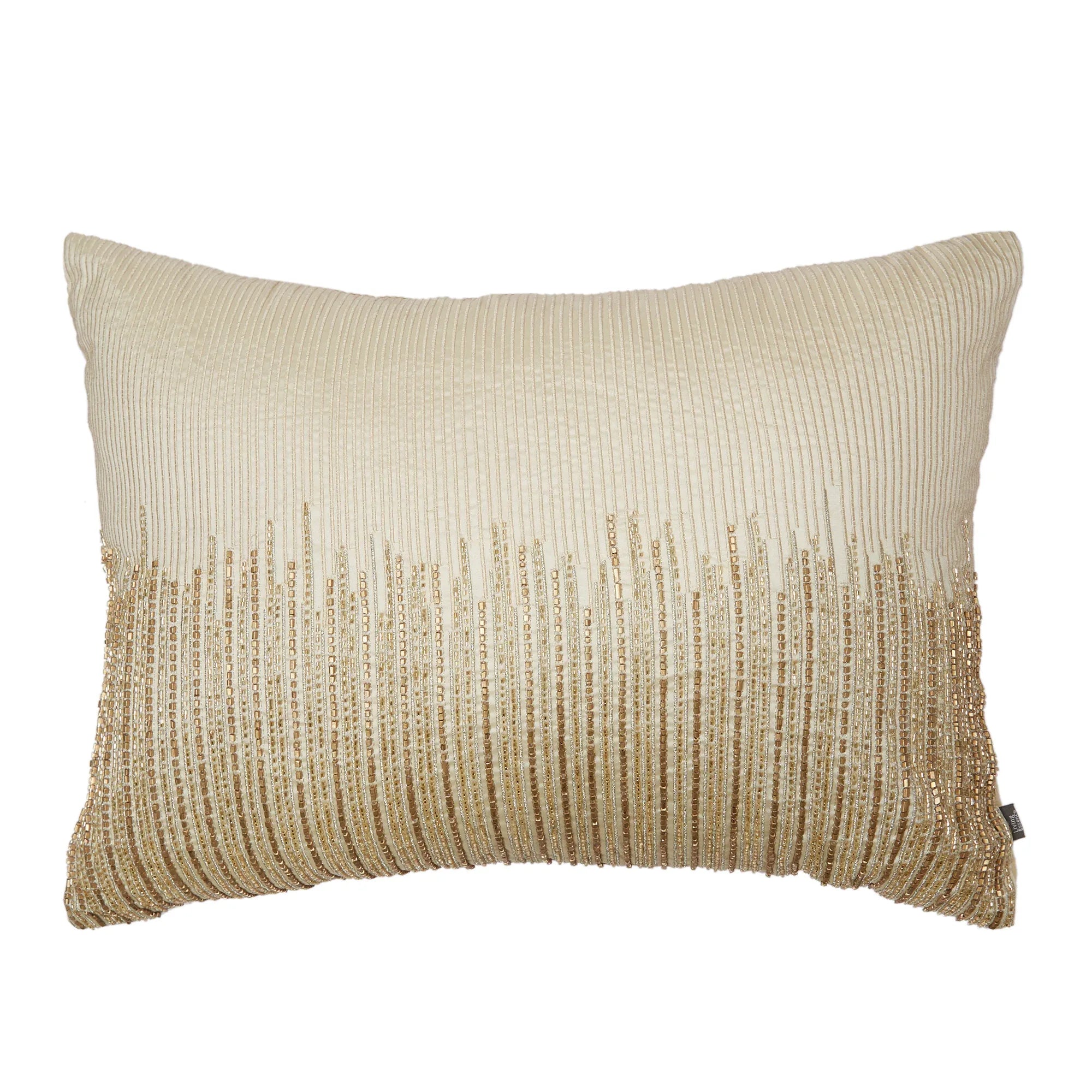 Modern Chic Polyester Cushion Cover 30x50 cm in Beige Colour - HomeTown