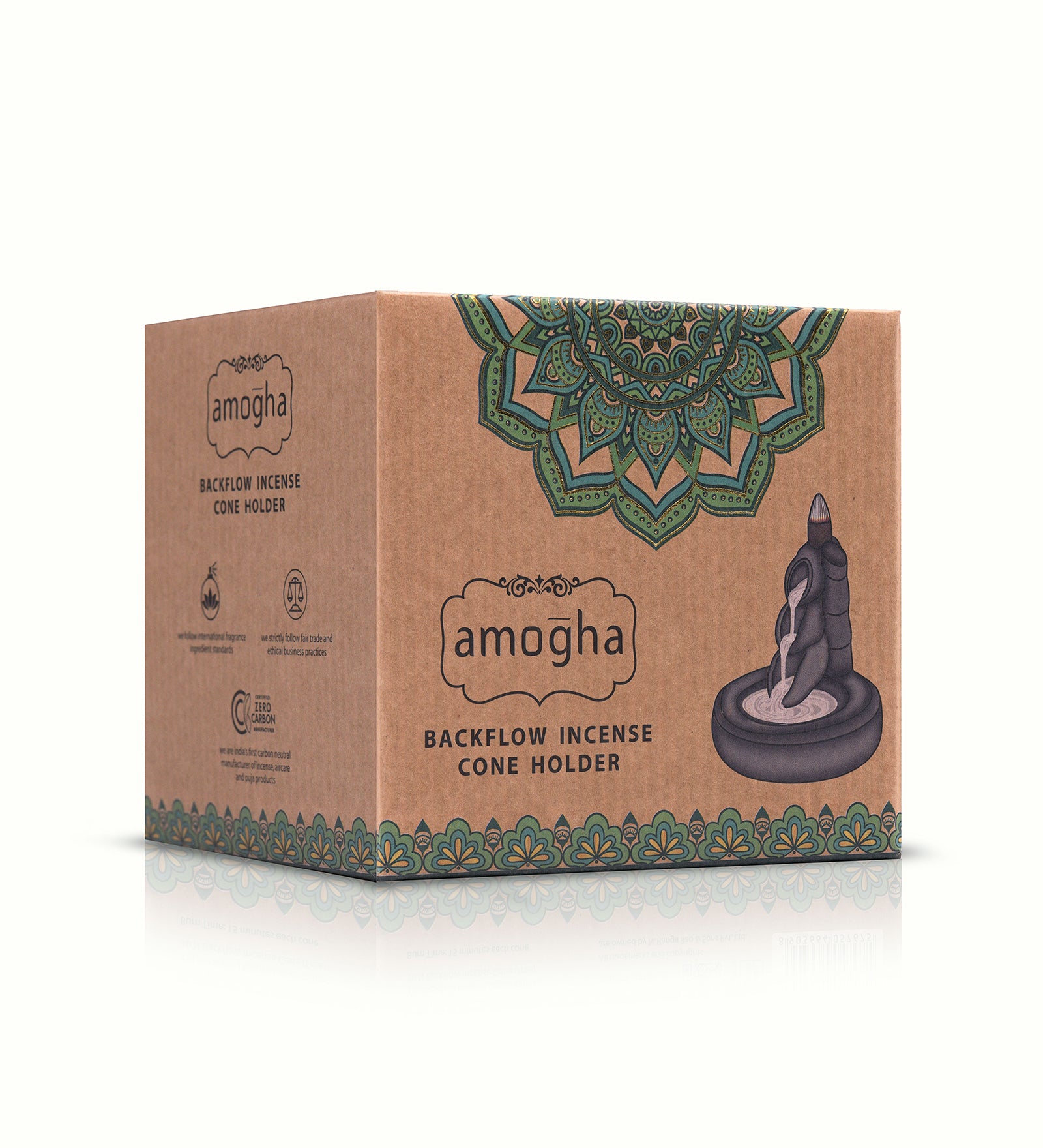 AMOGHA BCKFLW INCENSE CONE HLDR INBFH636