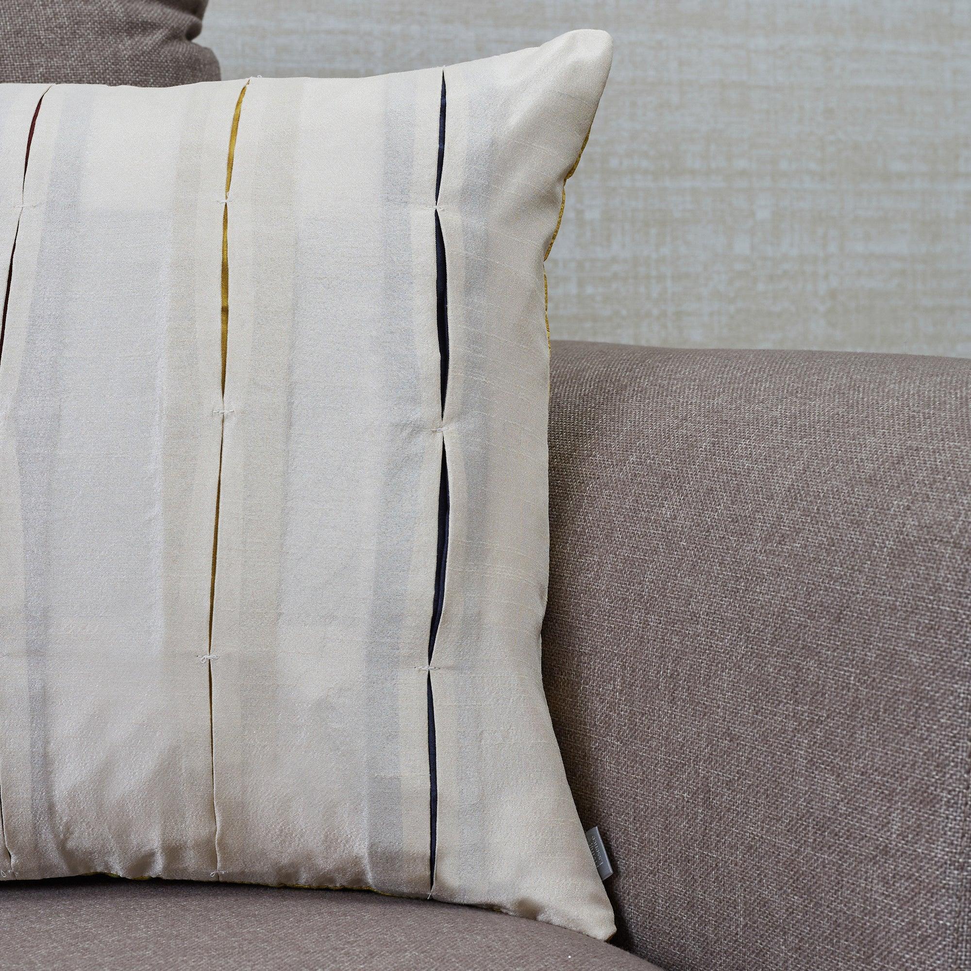 Milan Cushion Cover 40x40 Cm in Off White Colour - HomeTown