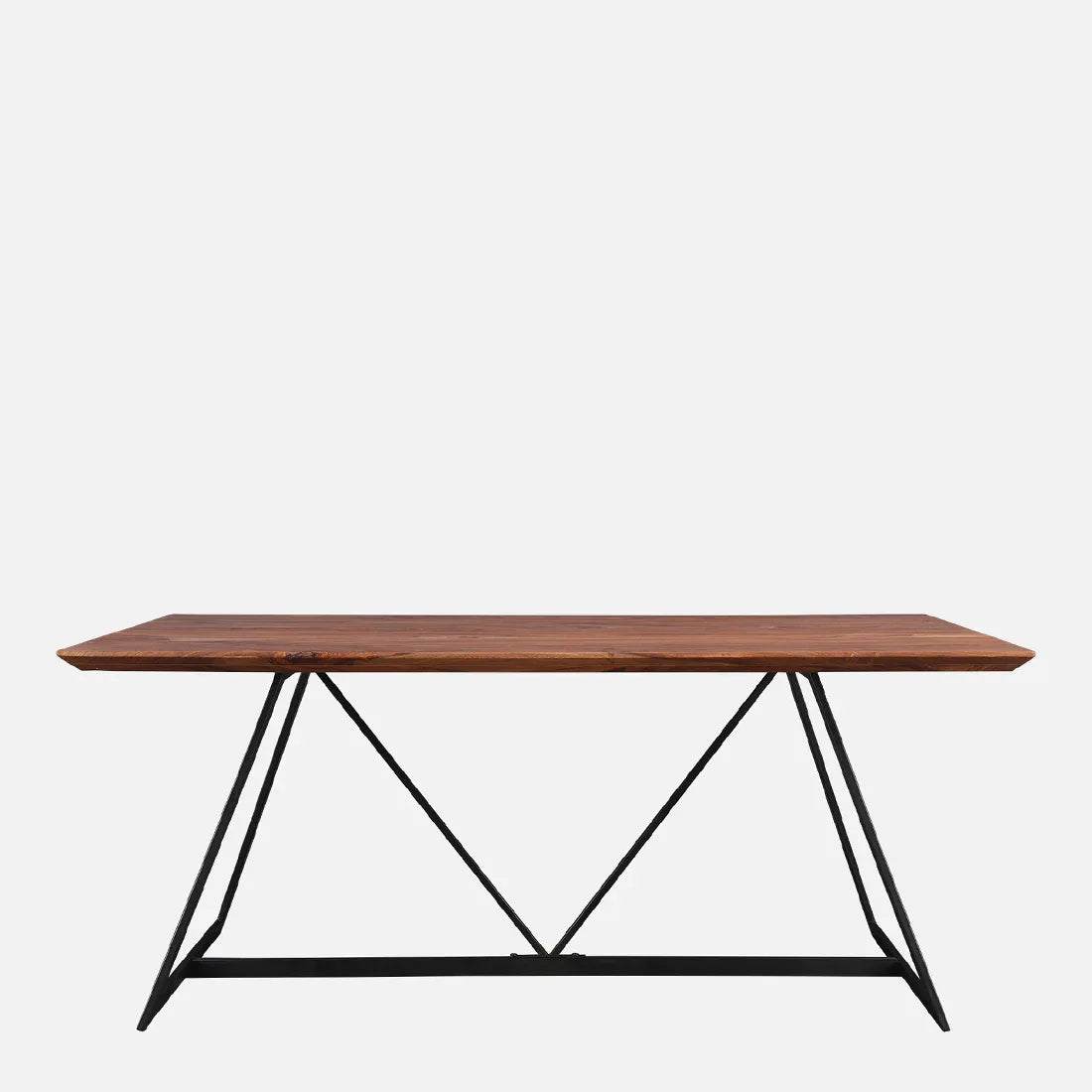 Axel Six Seater Dining Table in Natural Sheesham Colour - HomeTown