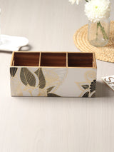 De Massion Ivory Noir Bloom Cutlery Holder