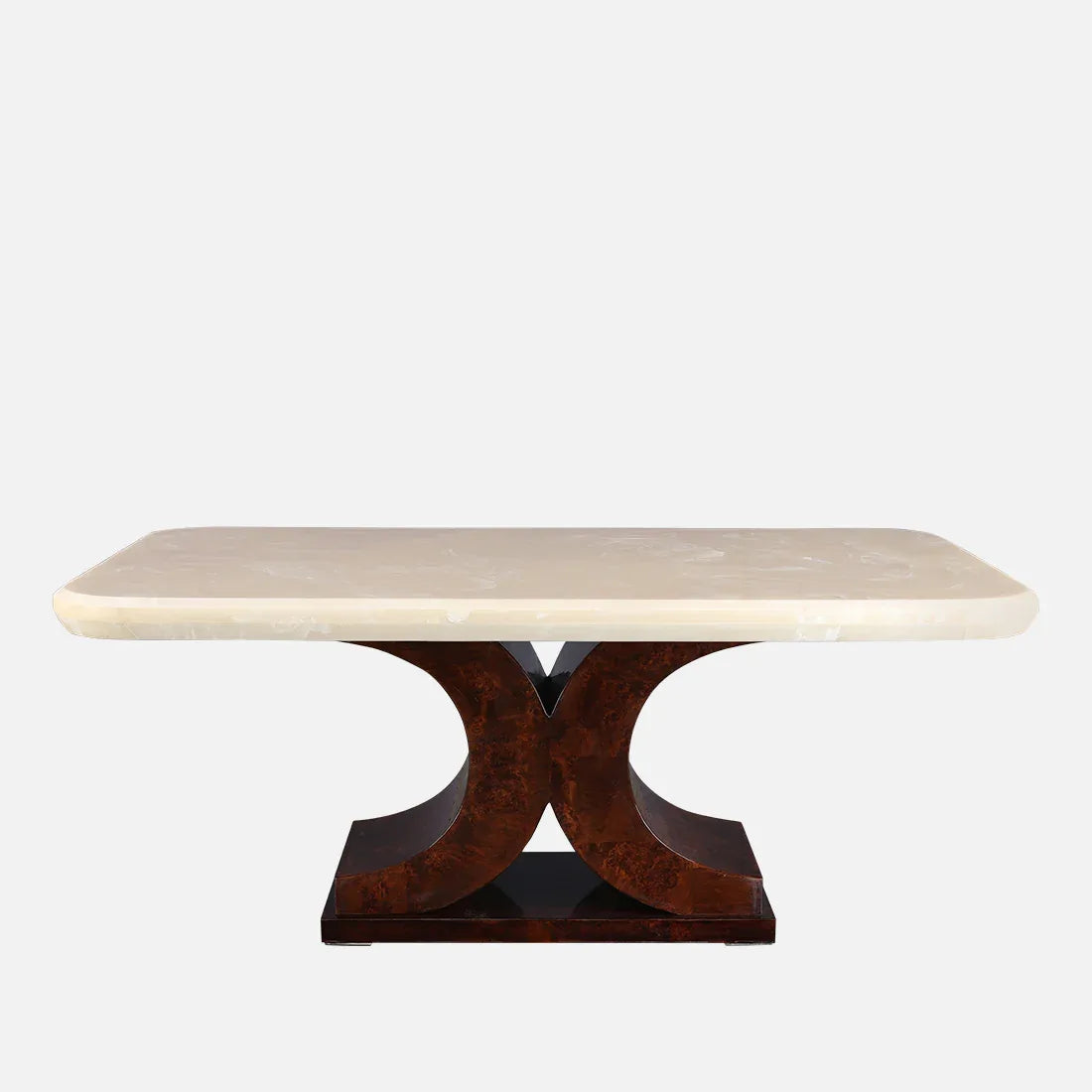 Delphine Six Seater Dining Table in Walnut Colour - HomeTown