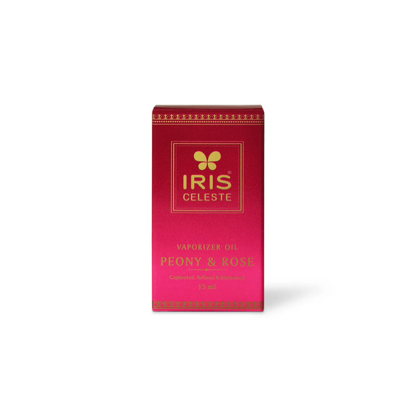 Iris Celeste Vaporizer Oil 15ml in Pink - Best Essential Oil Vaporizer Refill dimensions