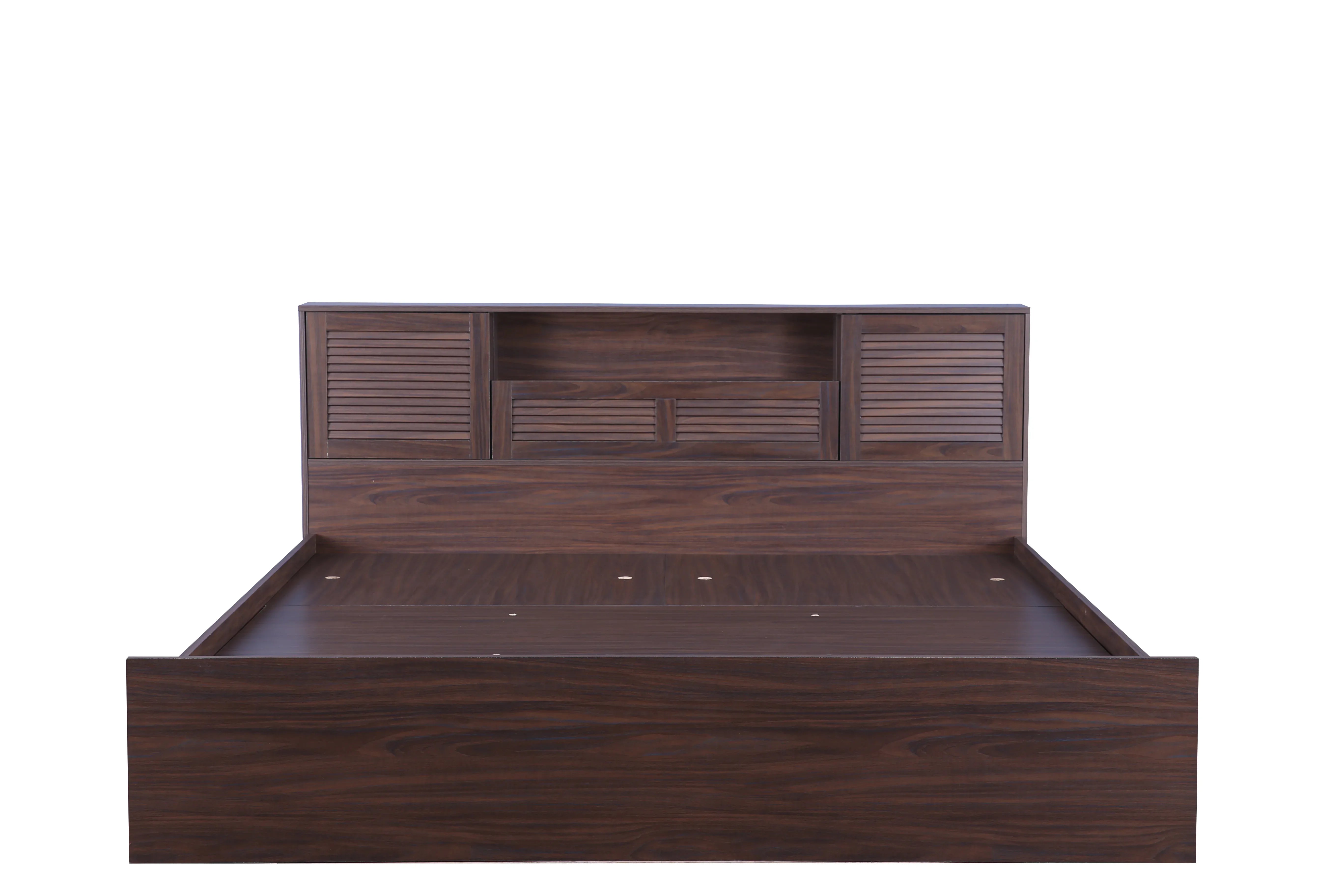 Bolton King Bed with Hydraulic storage in Walnut Colour - HomeTown