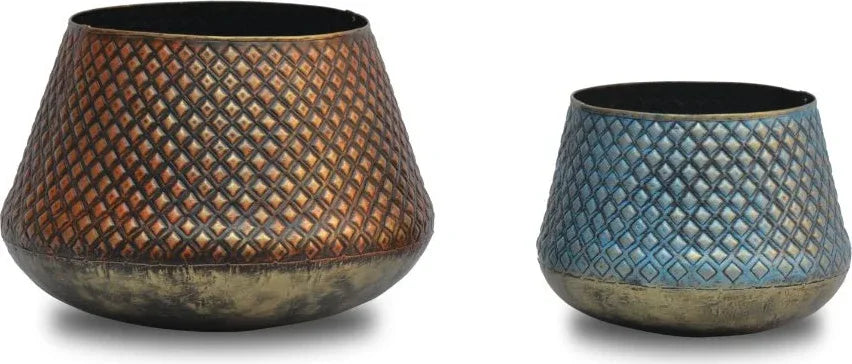 Planter Metal Royal Maratha Small by Vedas - HomeTown