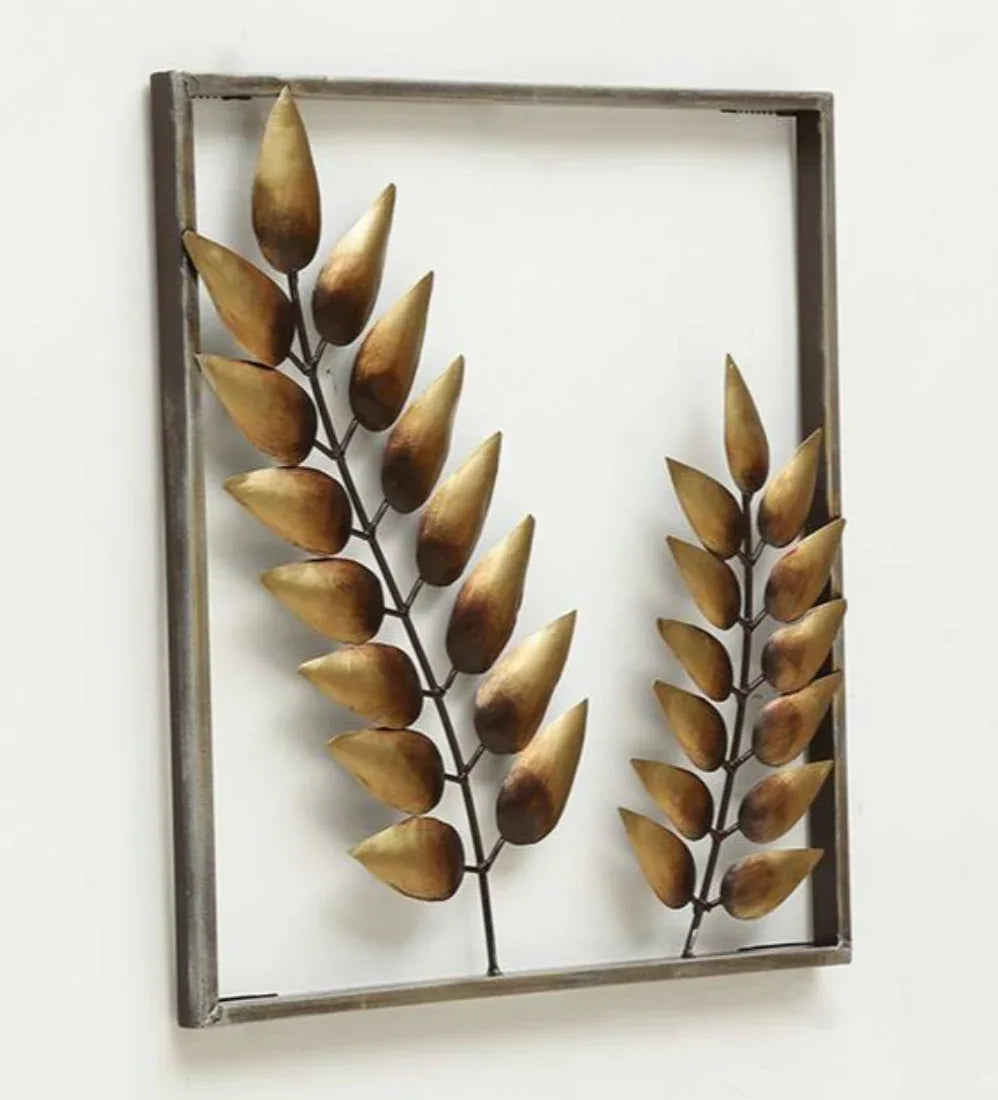 Wall Decor Metal Unicom Leaves by Vedas - HomeTown