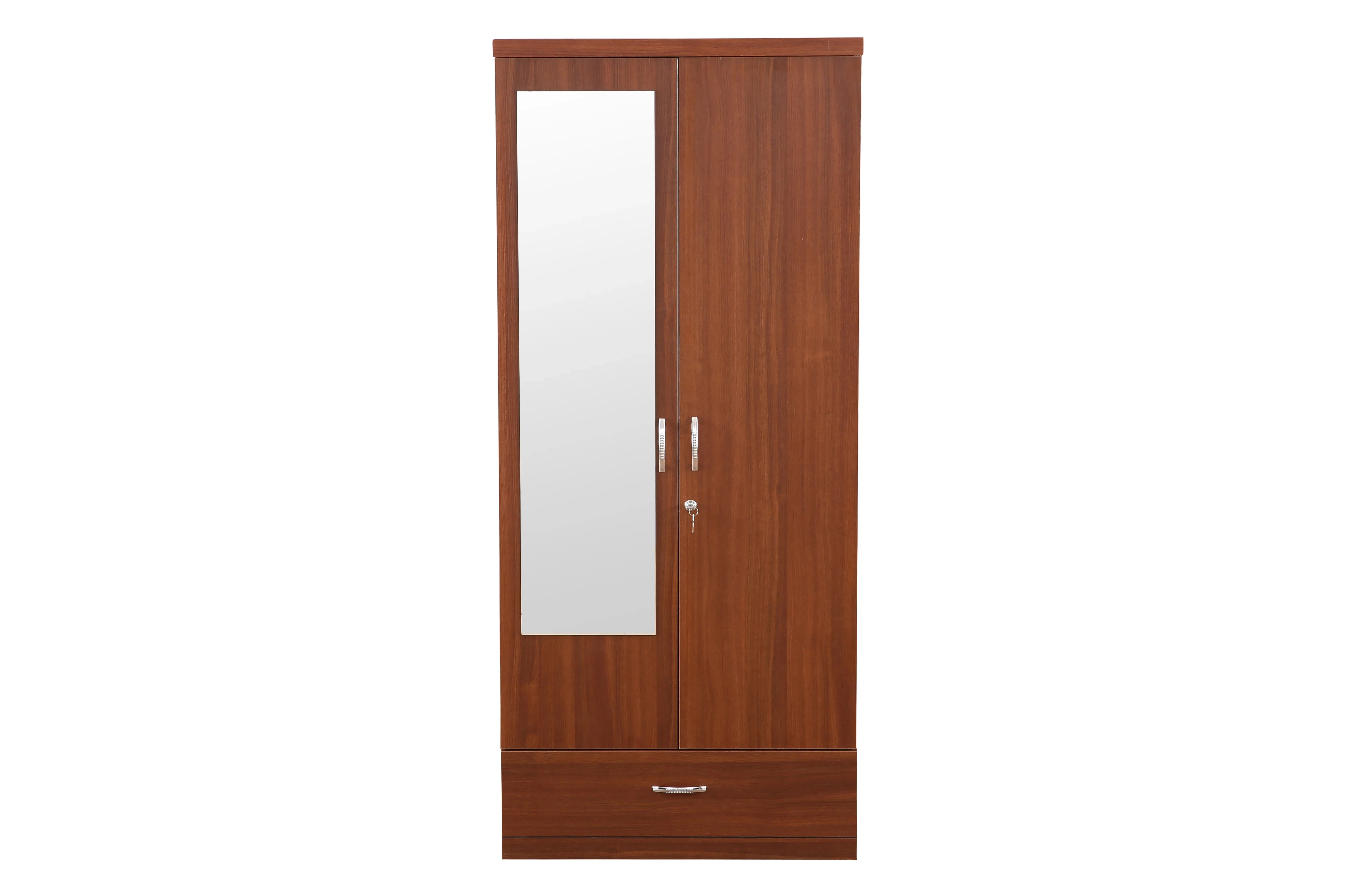 Ultima 2 door wardrobe in Walnut Finish - HomeTown