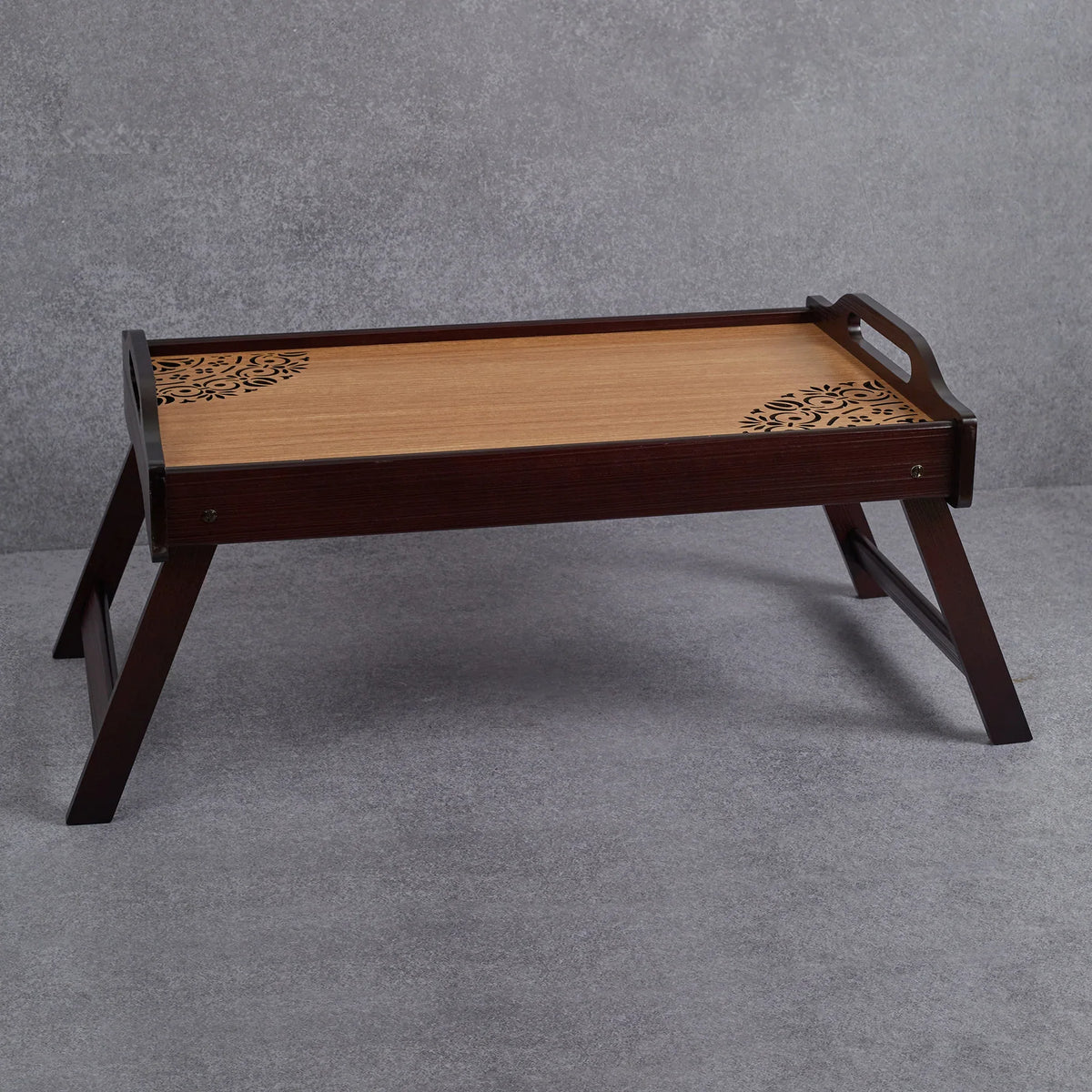 Reversible Dark Wenge Engineered Wood Bed Tray in Multi Colour - HomeTown