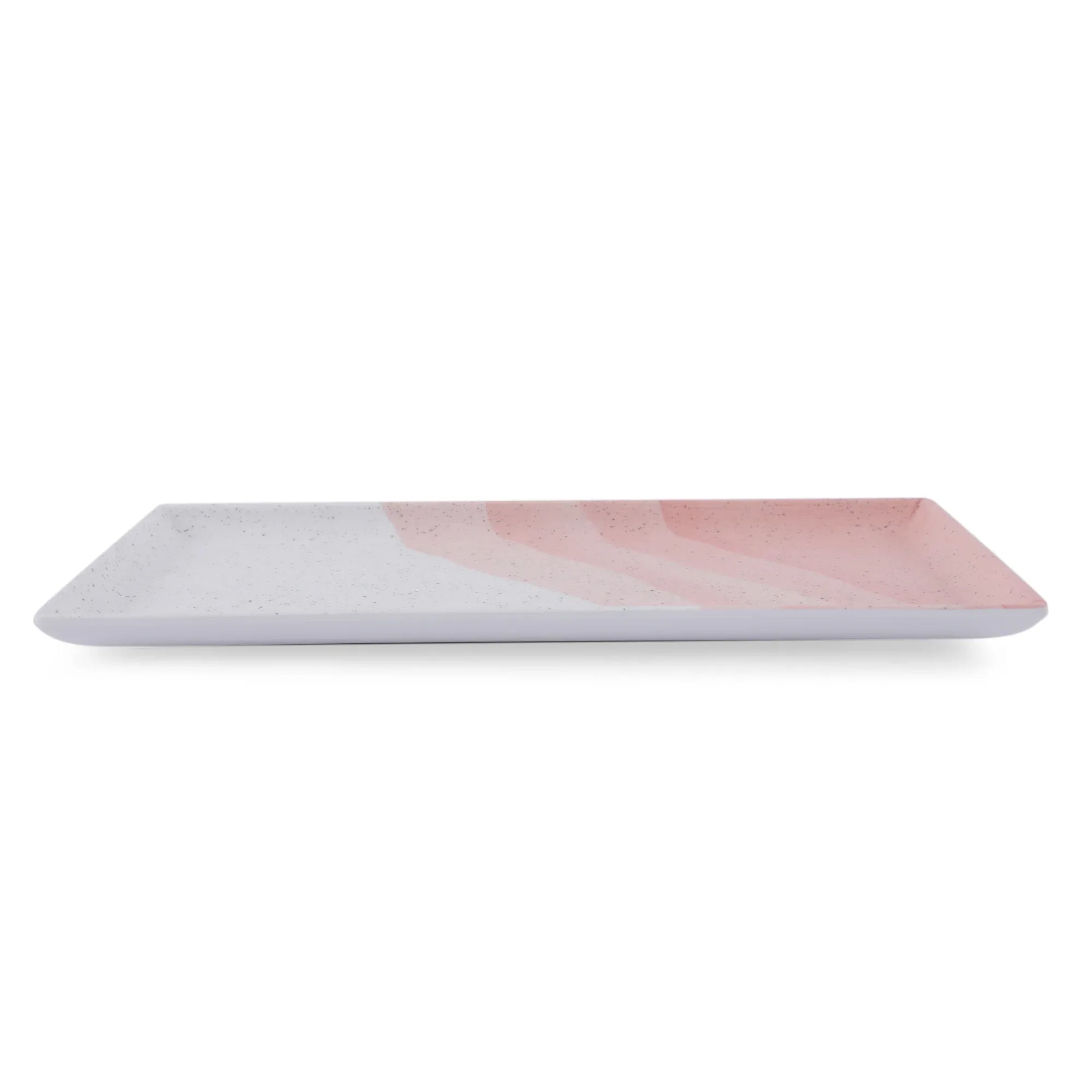 Emilia Melamine Speckles Platter Large in Pink Colour - HomeTown