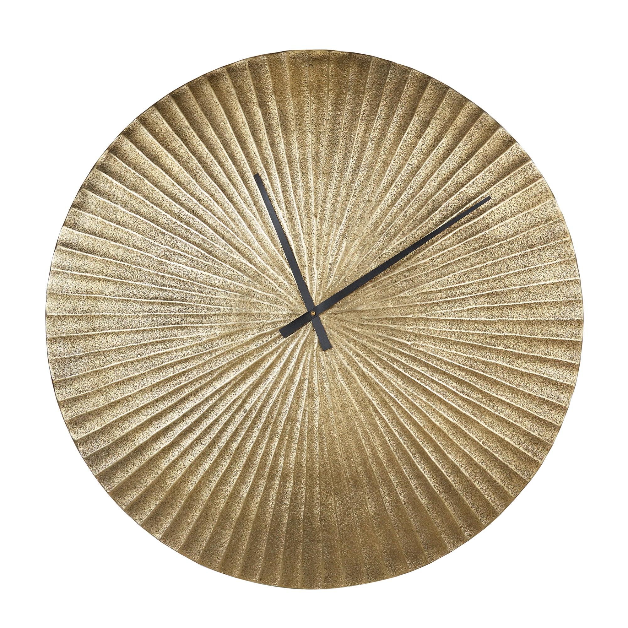 Magna Metal Clocks 74 Cm in Antique Gold Colour - HomeTown