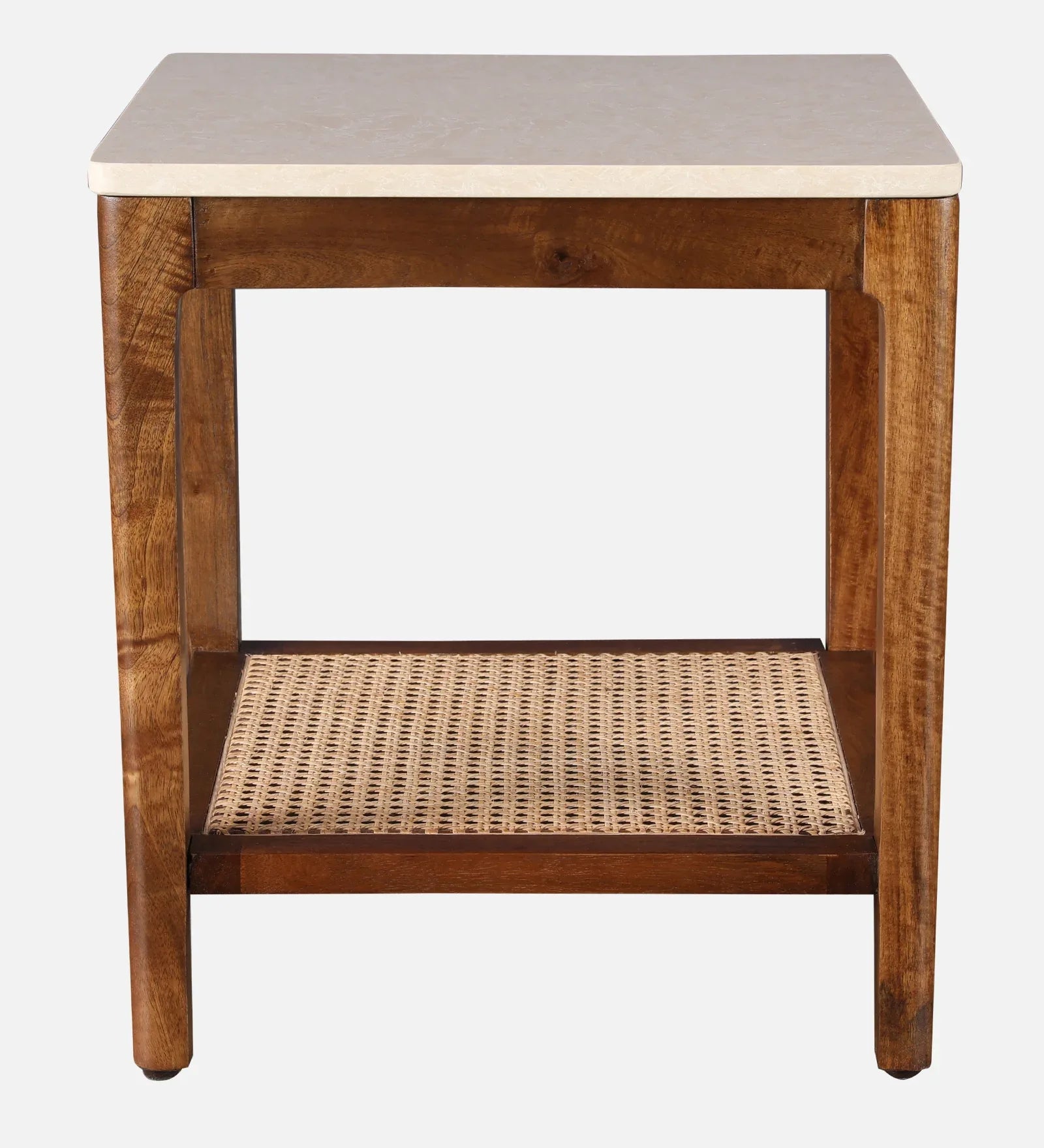 Siam Acacia Wood Side Table in Beige Colour - HomeTown