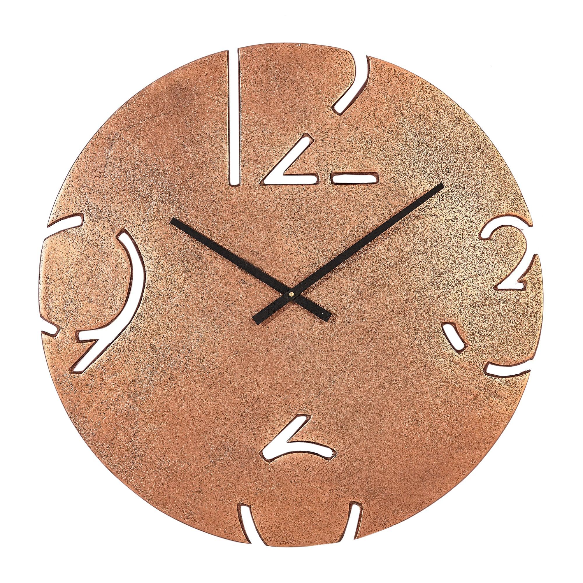 Magna Metal Clocks 56 Cm in Copper Colour - HomeTown