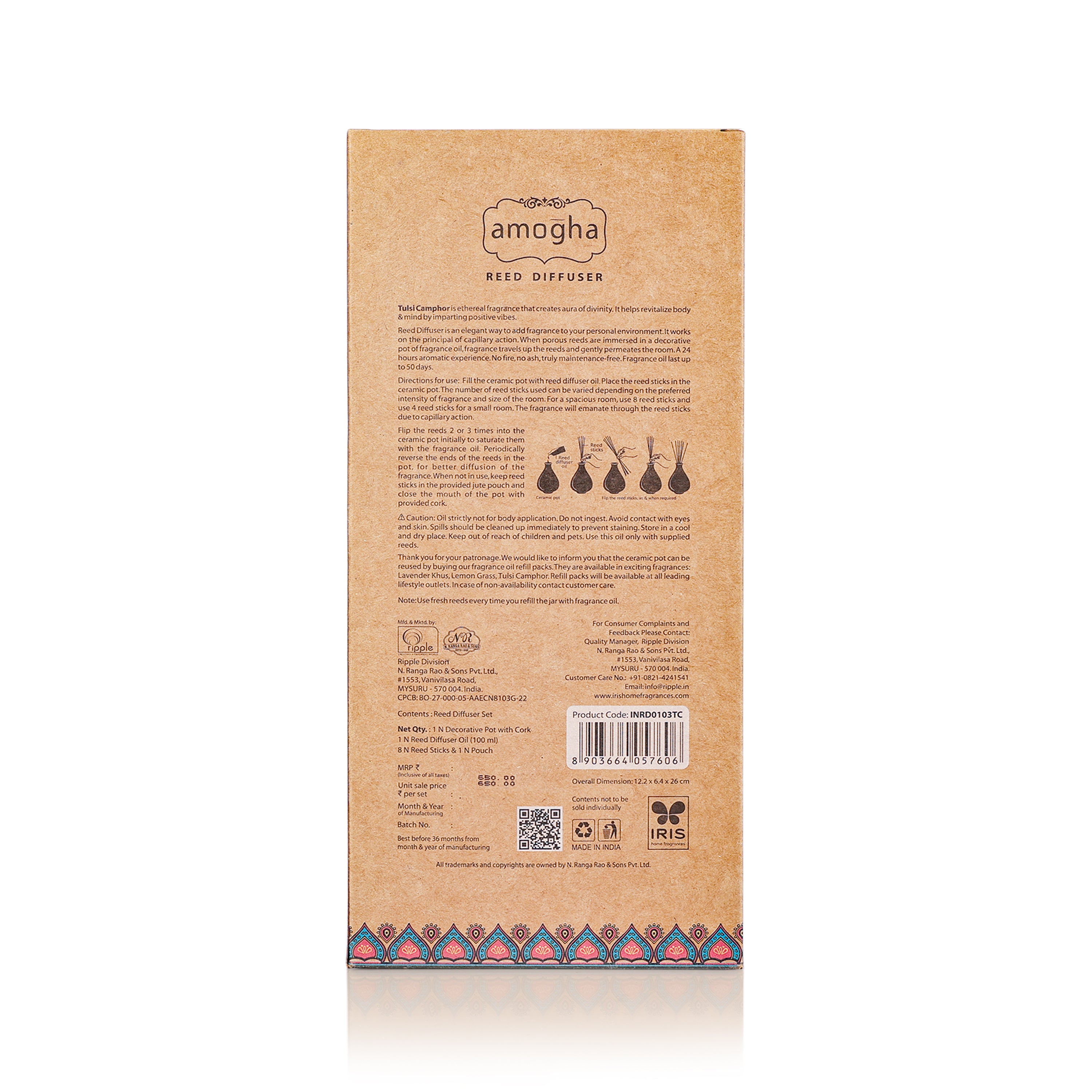 AMOGHA REED DIFFUSER INRD0103TC