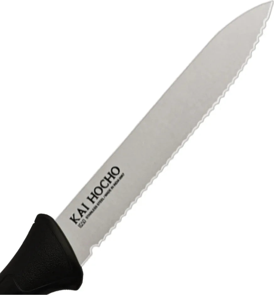Serrated Stainless steel Serrated Knife in Black Colour - HomeTown