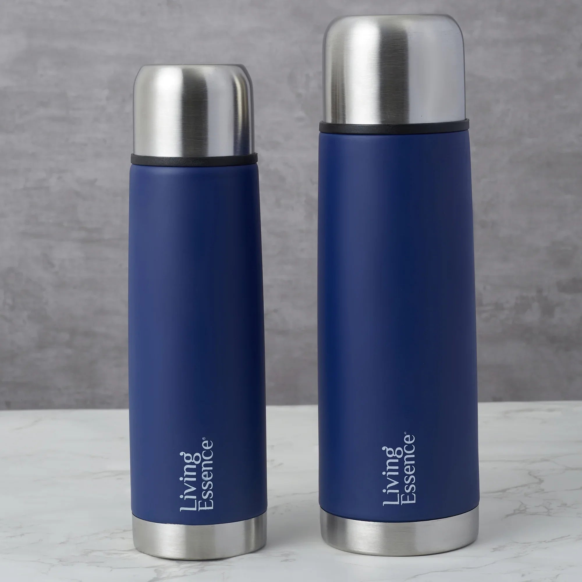 Fiesta Thermosteel Puro Vaccum Flask Combo Set of 2 in Cobalt Colour - HomeTown