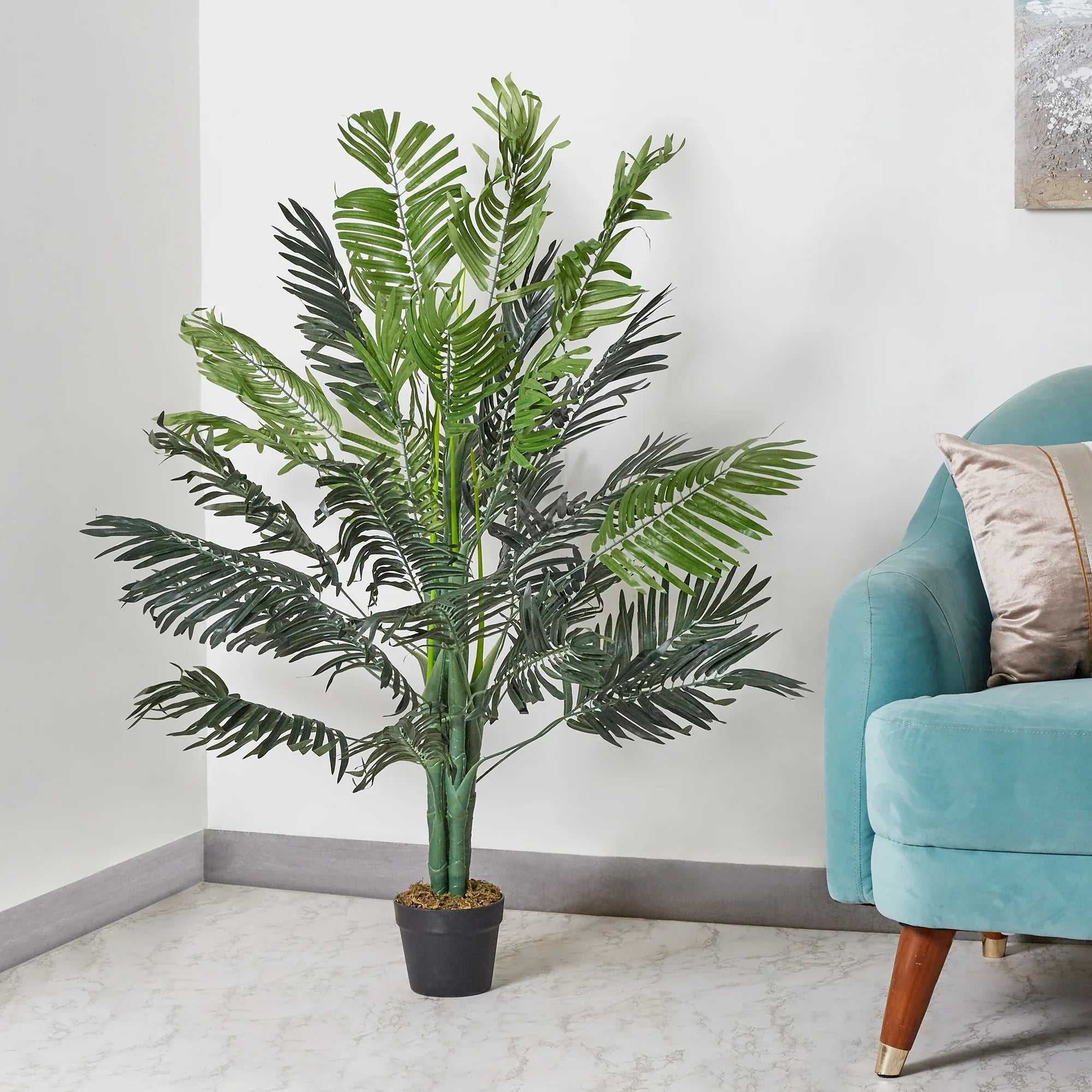 Ilana Artificial Palm Potted Tree 125Cm in Green Colour - HomeTown